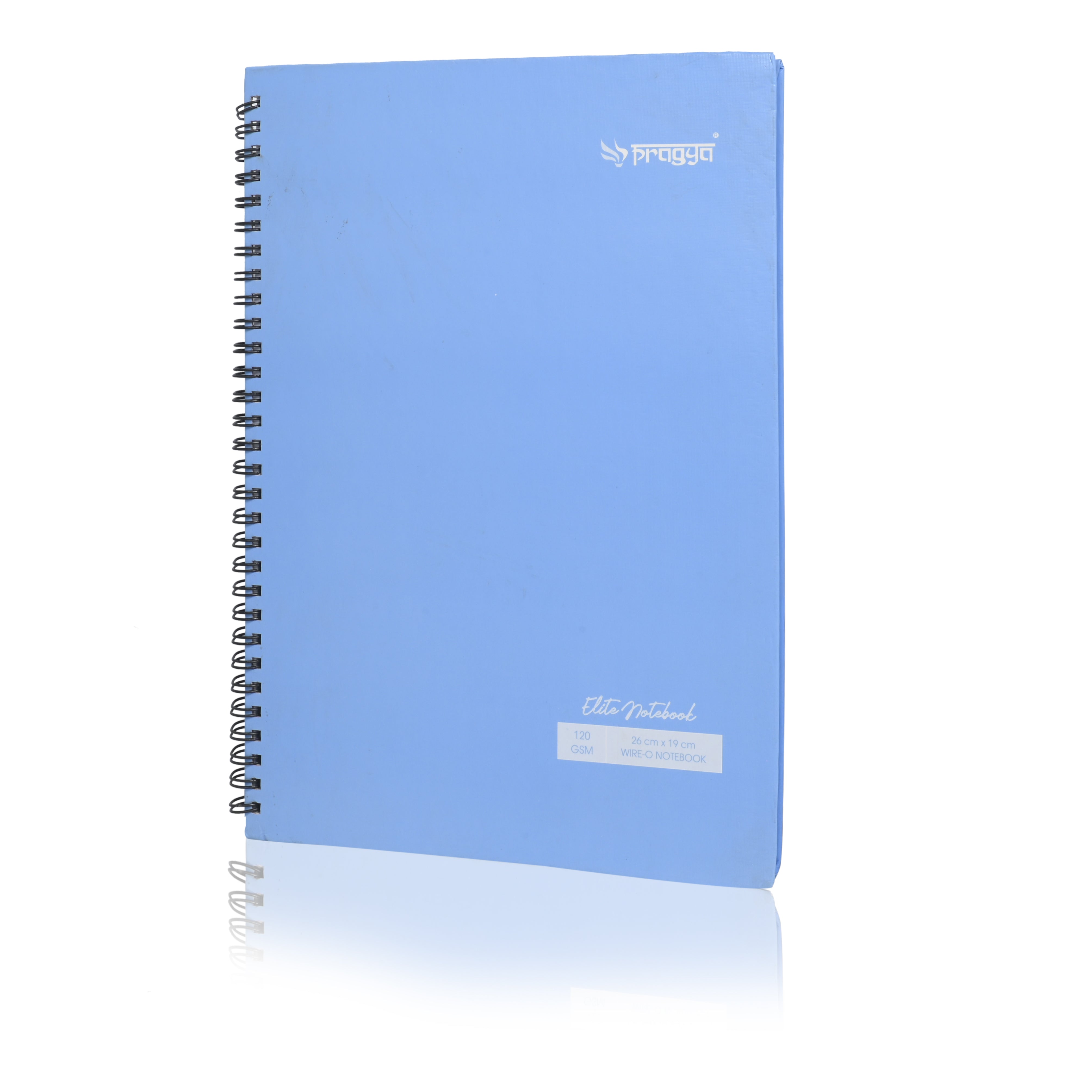 Pragya Wire-O Notebook – 120 Pages | Single Ruled | 120 GSM Paper |Size-( 26x19) cm |  Premium Spiral Notebooks for School, Office & Personal Use (Pack Of 12)