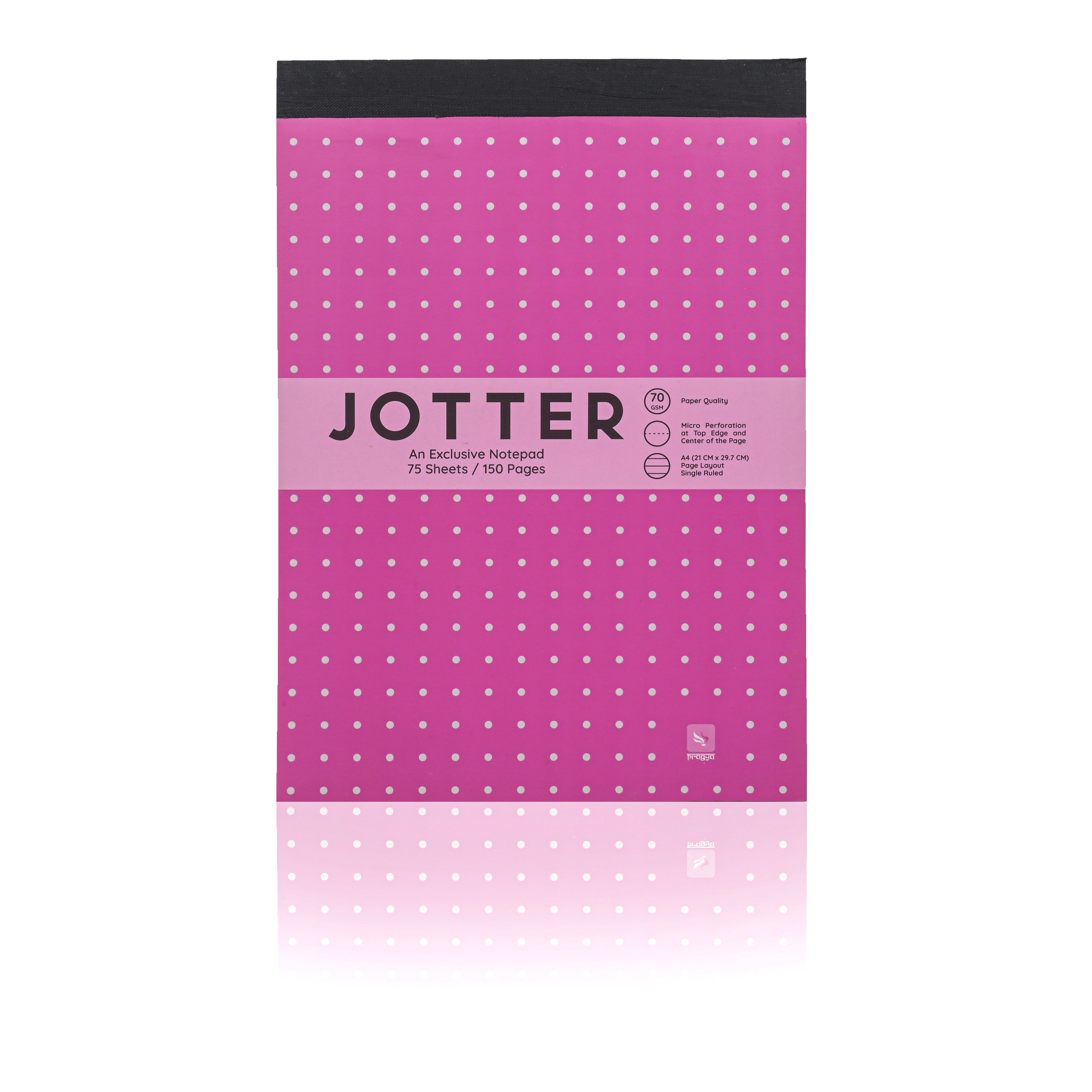 Pragya A4 Jotter Note Pad – 150 Pages | Single Ruled | Size A4 (21x29.7 cm) | Lightweight Writing Pads for School, Office & Everyday Notes ( Pack of 6 )