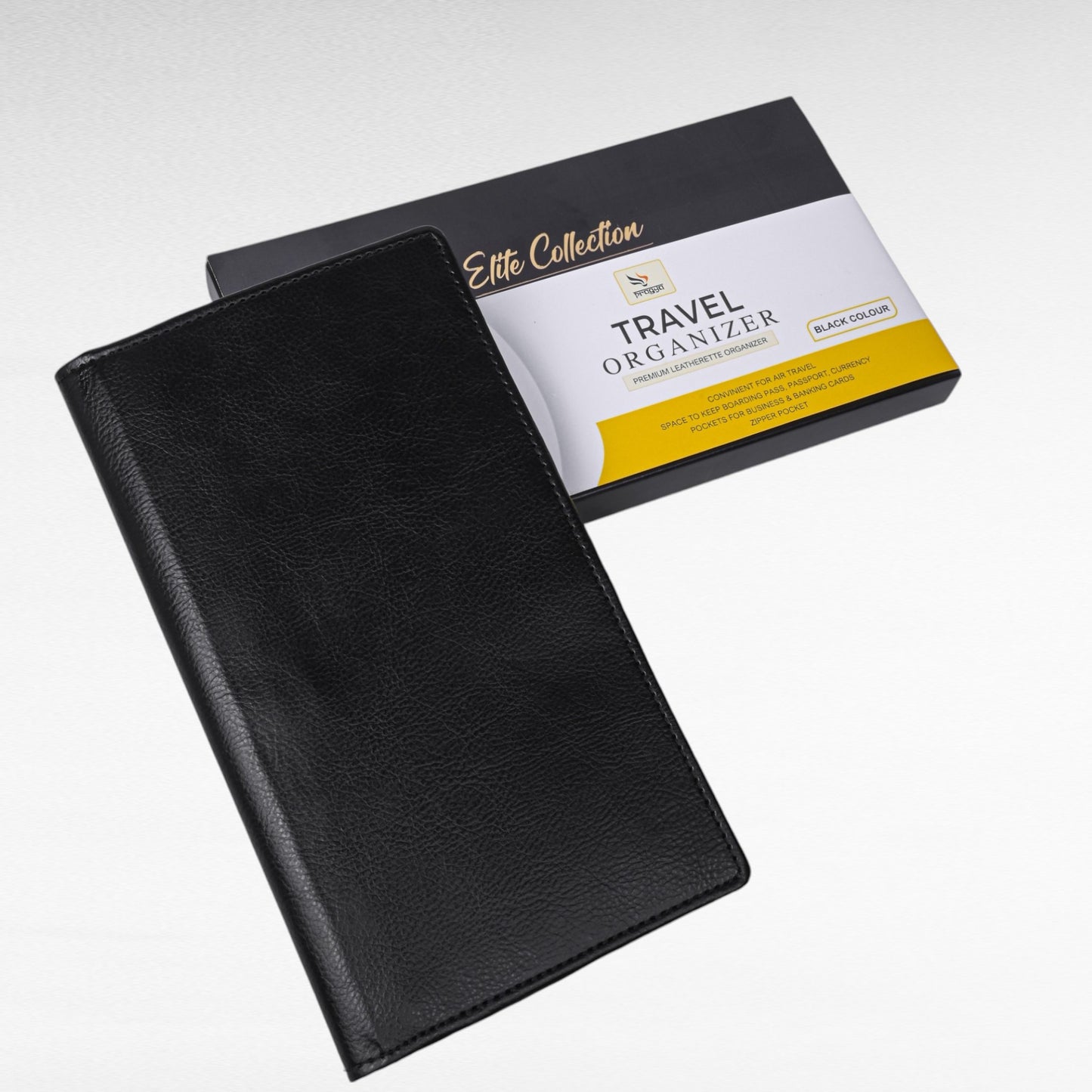 Pragya Elite Collection Travel Wallet - Luxury Organizer for Passport, Cards, Currency, Boarding Pass & Travel Booklet