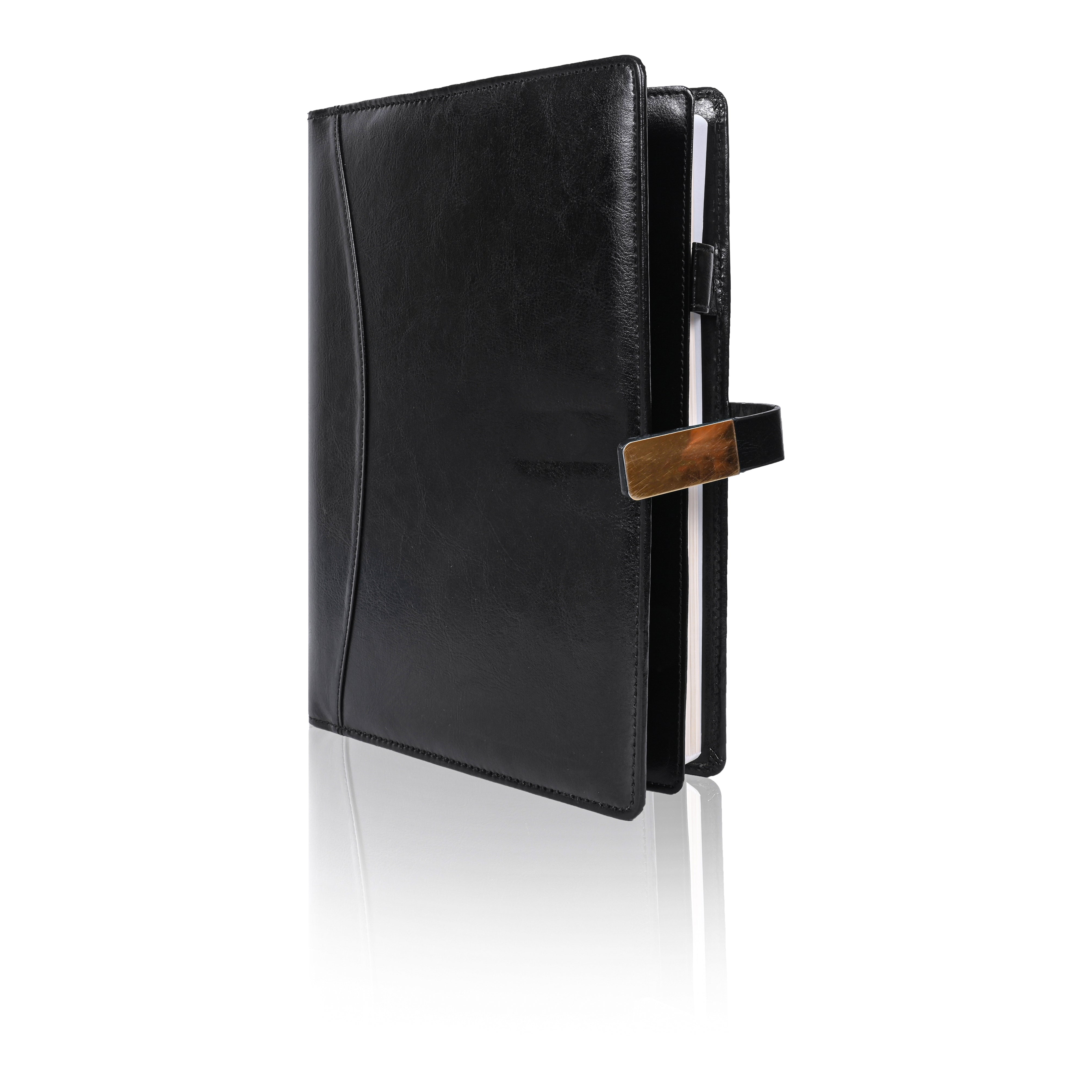 Pragya Premium Leatherette Organizer | B5 Size (17.5x25 cm) | Includes 1 Premium Notebook | Magnetic Closure | Multi-Pocket Design for Cards & Documents | Professional Business Planner