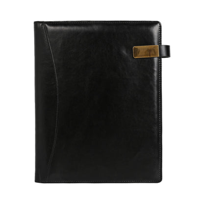 PRAGYA Elite Collection Leatherette Desk Organizer with Refillable Notepad (B5 Size Notepad) – Multi-Pocket Design for Cards and Accessories