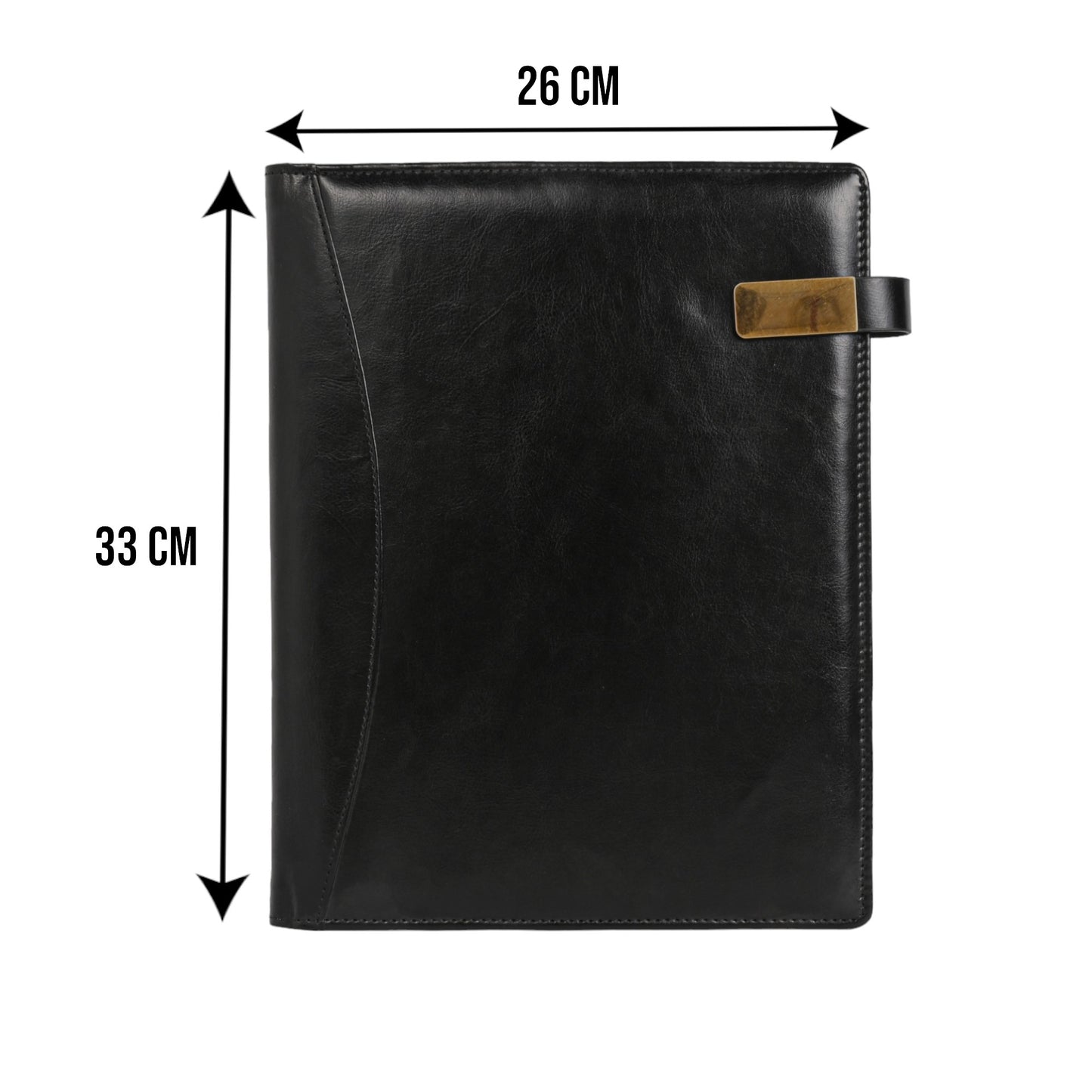 PRAGYA Elite Collection Leatherette Desk Organizer with Refillable Notepad (B5 Size Notepad) – Multi-Pocket Design for Cards and Accessories
