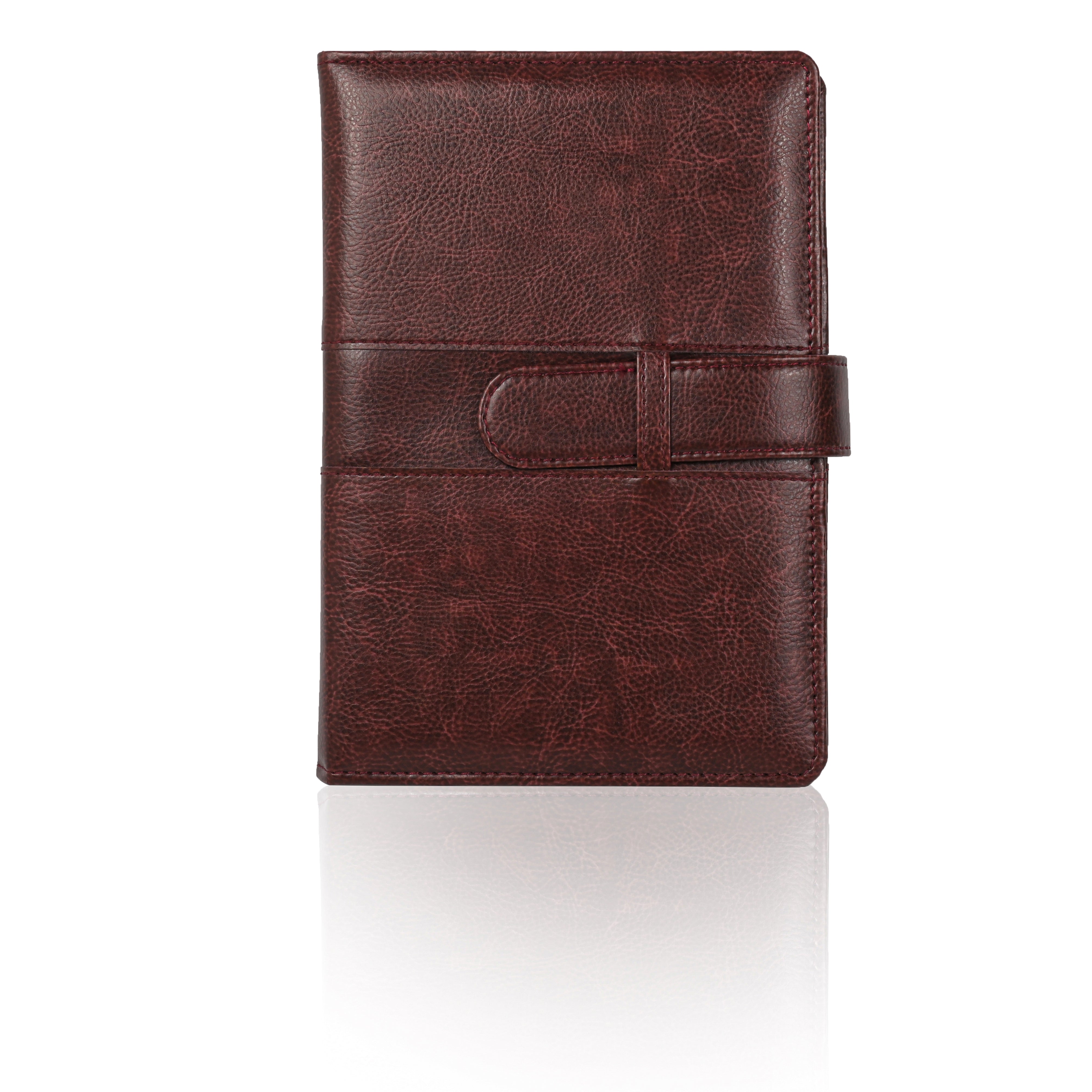 Pragya Elite Collection Premium Leatherette Organizer B5 (17.5 x 25 CM) | Refillable Executive Diary Notebook | Card & ID Slots, Pen Loop, Flap Closure | Professional Planner for Office & Corporate Use