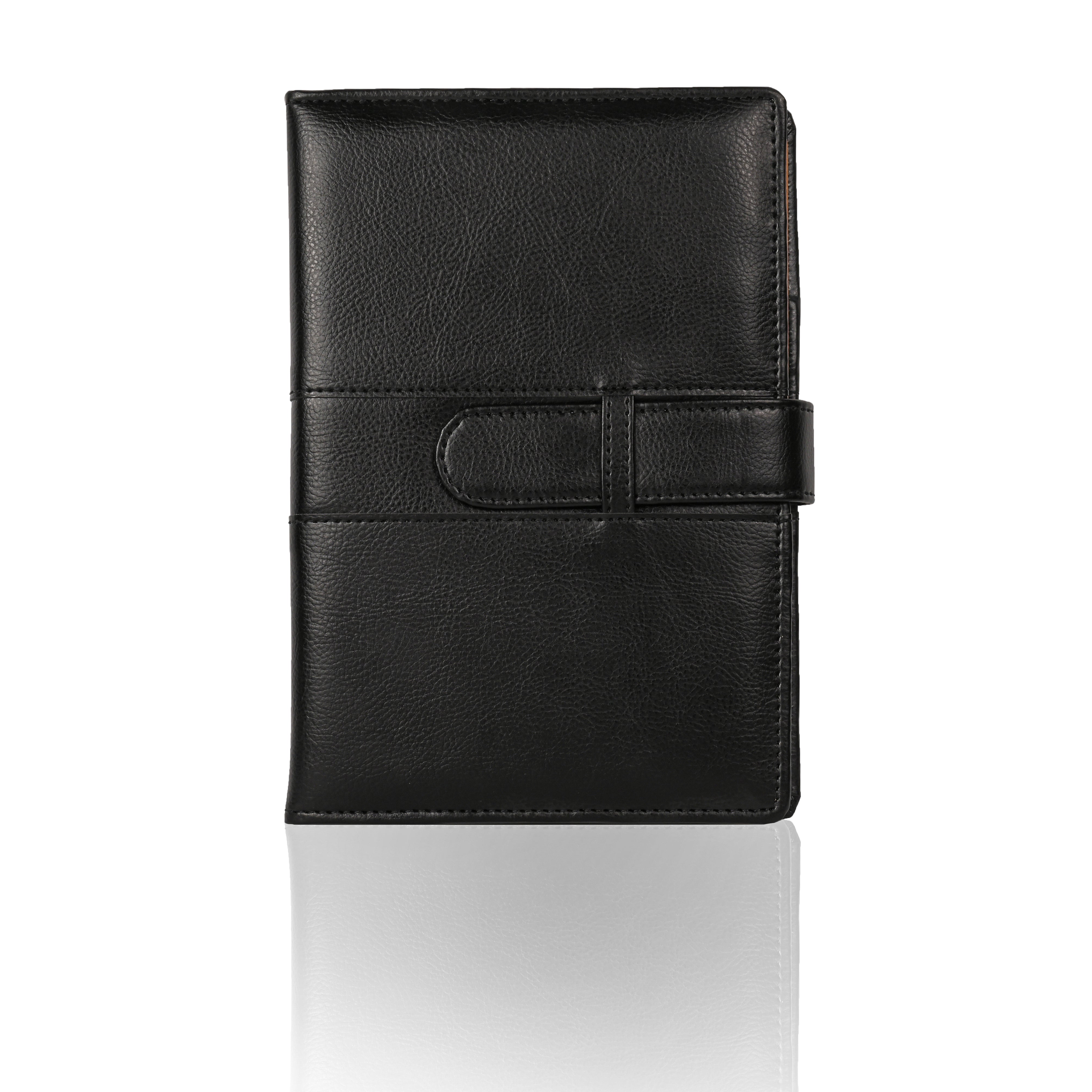 Pragya Elite Collection Premium Leatherette Organizer B5 (17.5 x 25 CM) | Refillable Executive Diary Notebook | Card & ID Slots, Pen Loop, Flap Closure | Professional Planner for Office & Corporate Use
