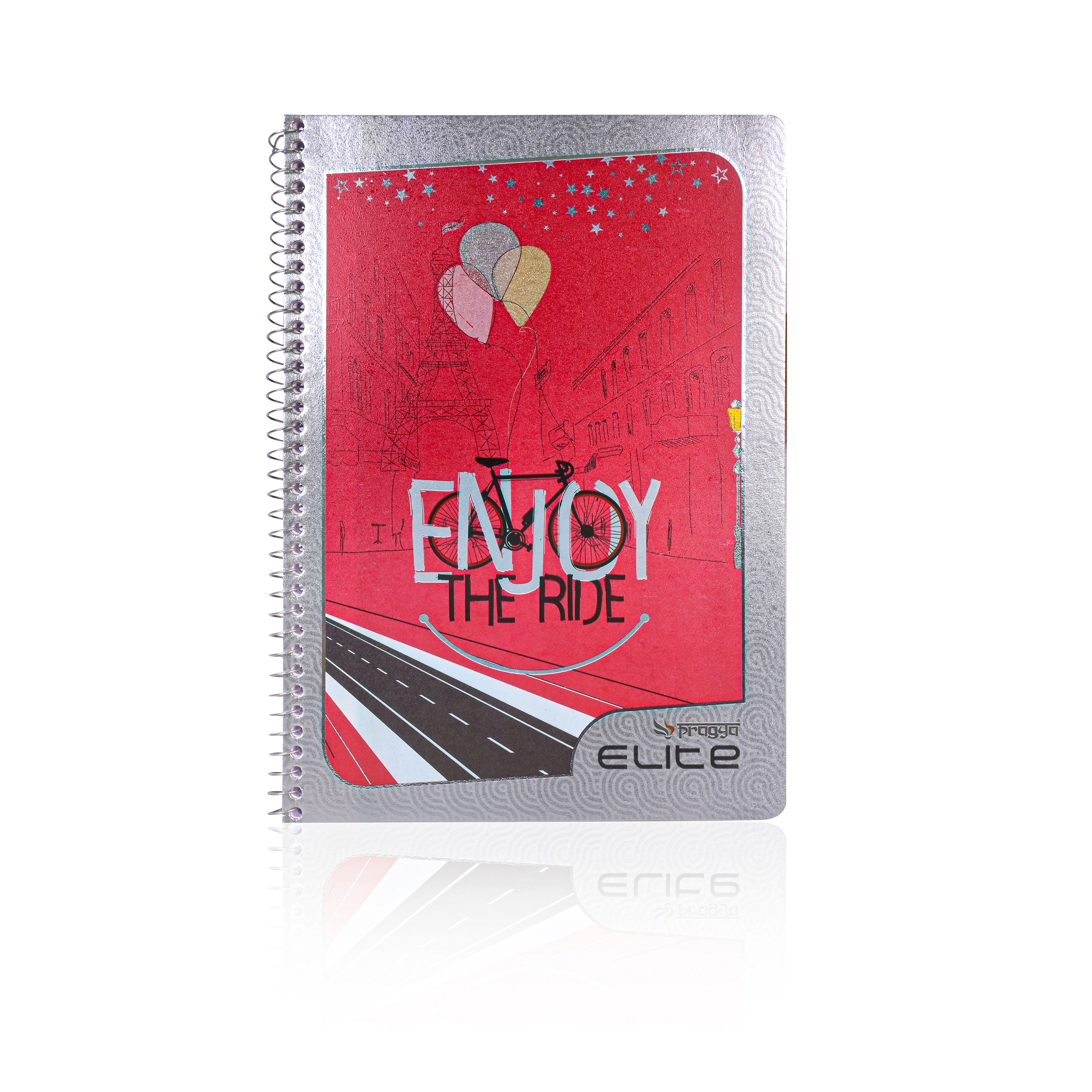 Pragya A4 Notebook (300 Pages, Ruled/Plain) Spiral - Premium Textured Cover  |  Pack of 2