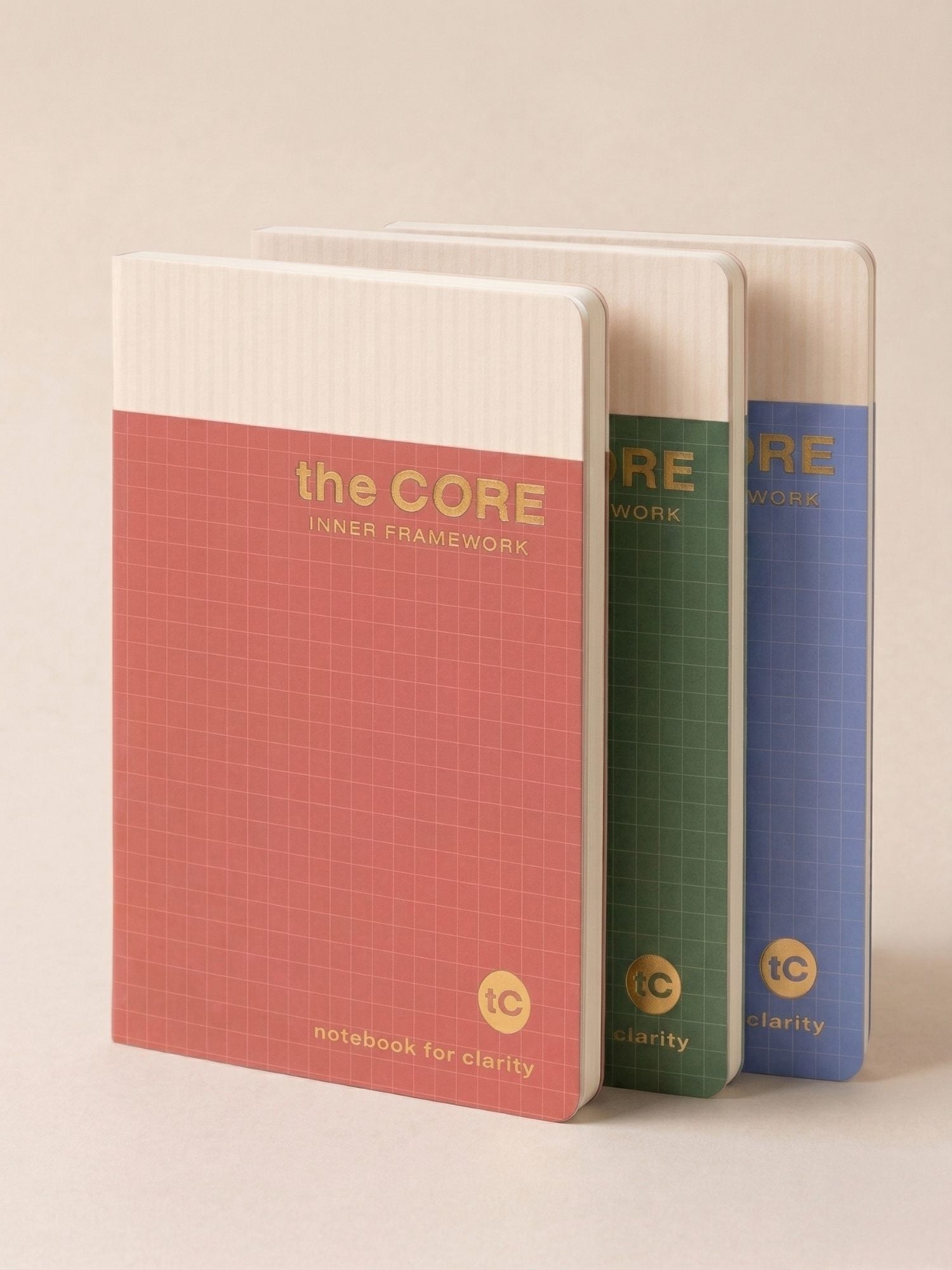 Core Series A4 Notebook – 140 / 172 Pages | Ruled | Thread Sewn | Premium Gold Foil Cover