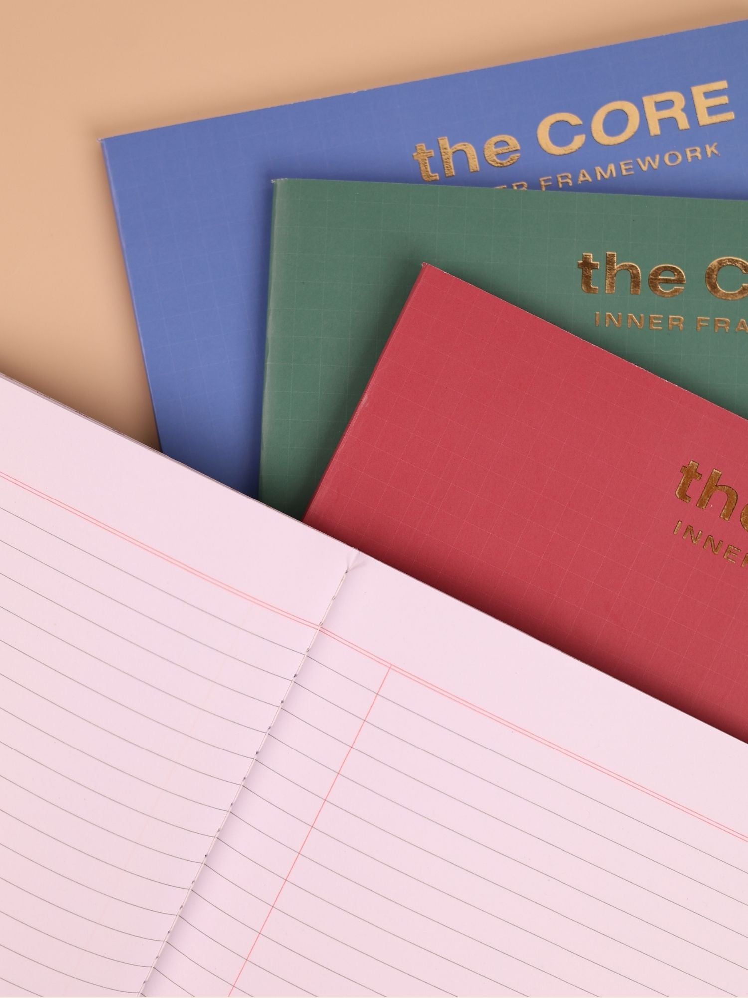 Core Series A4 Notebook – 140 / 172 Pages | Ruled | Thread Sewn | Premium Gold Foil Cover