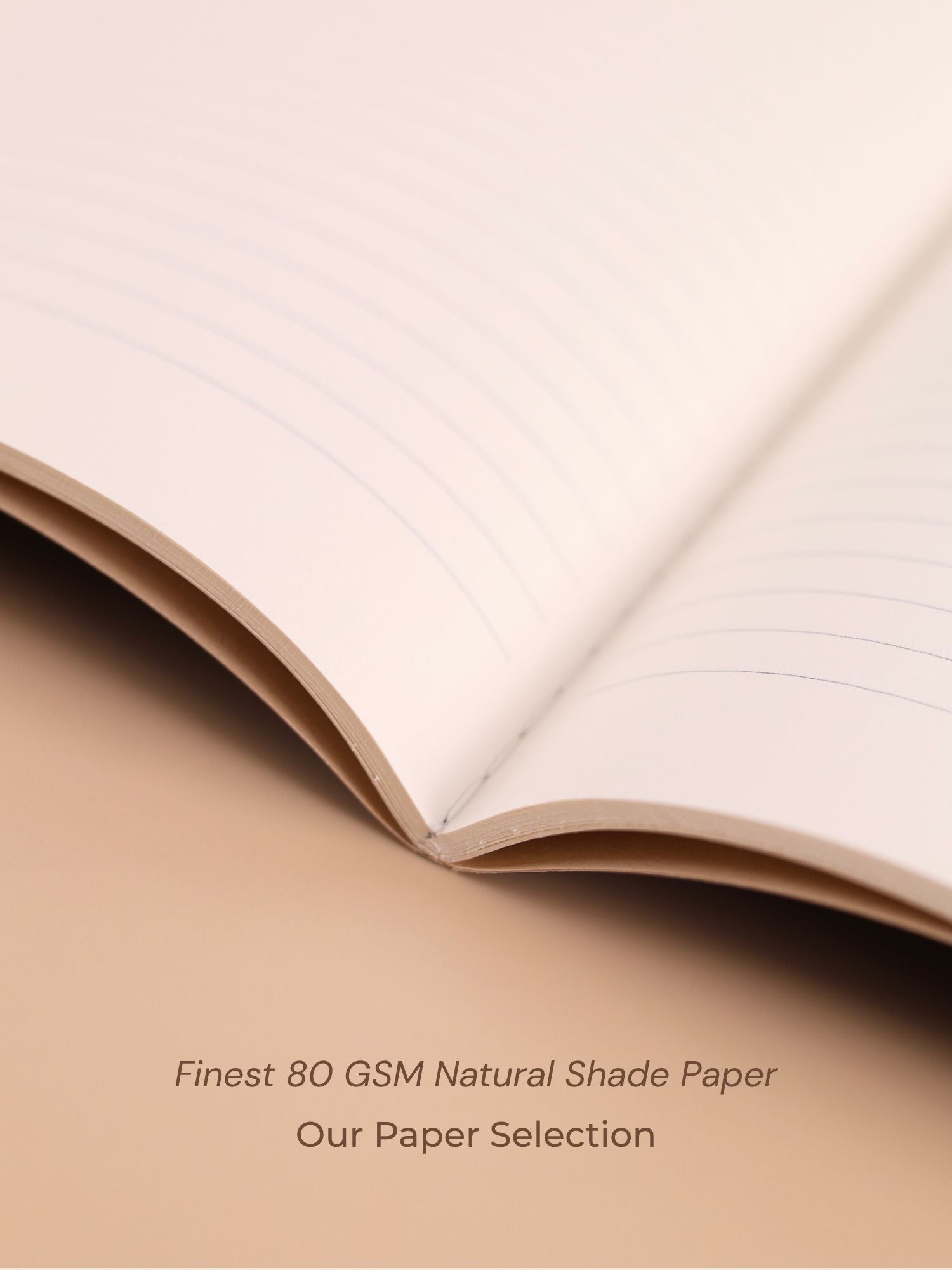 Bound Series Notebook | A4 | Soft Cover | 120 Pages | 80 GSM Natural Shade Paper | Black