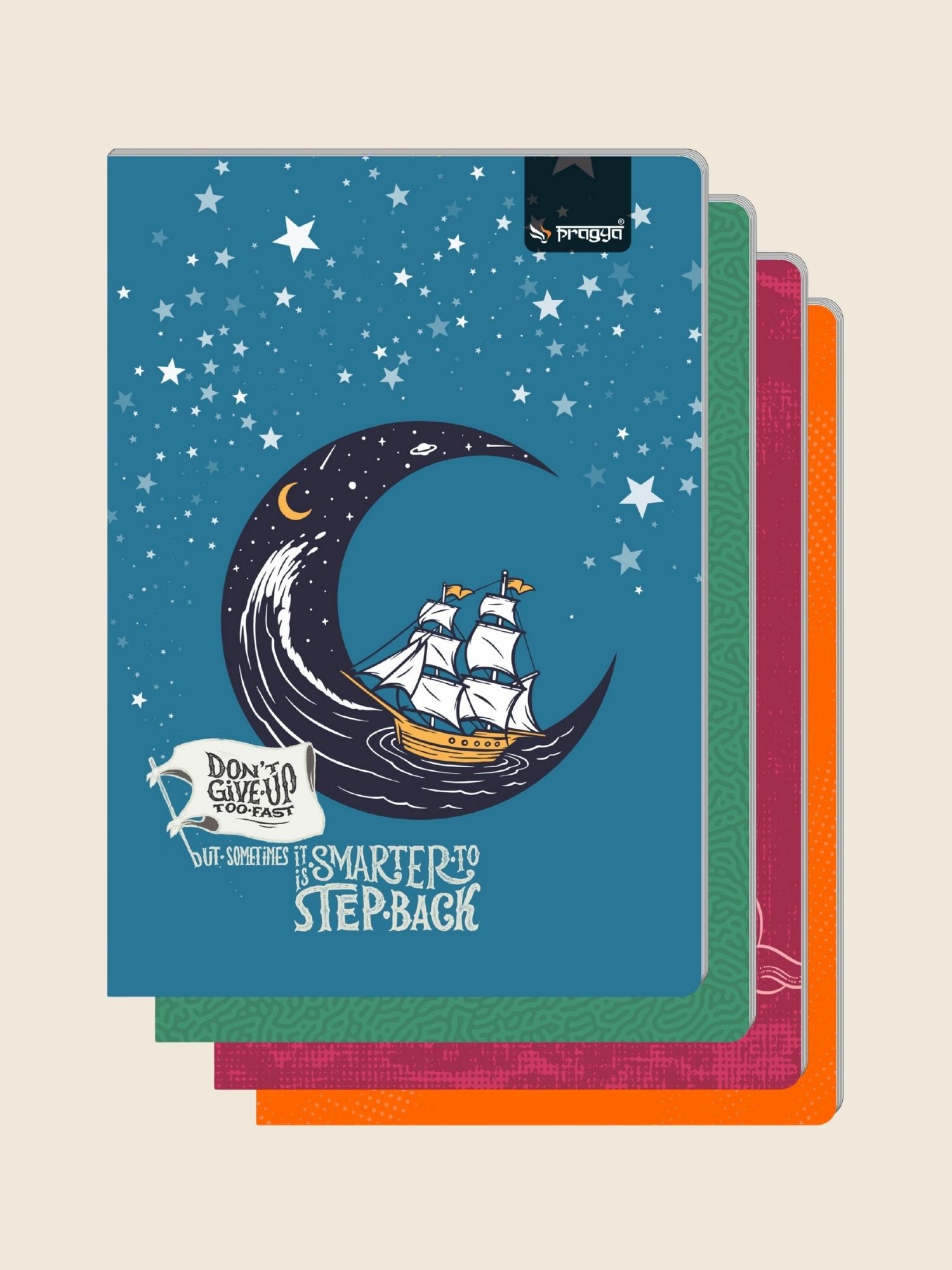 Register Notebook A4 – Ruled | 296 Pages | Pack of 4