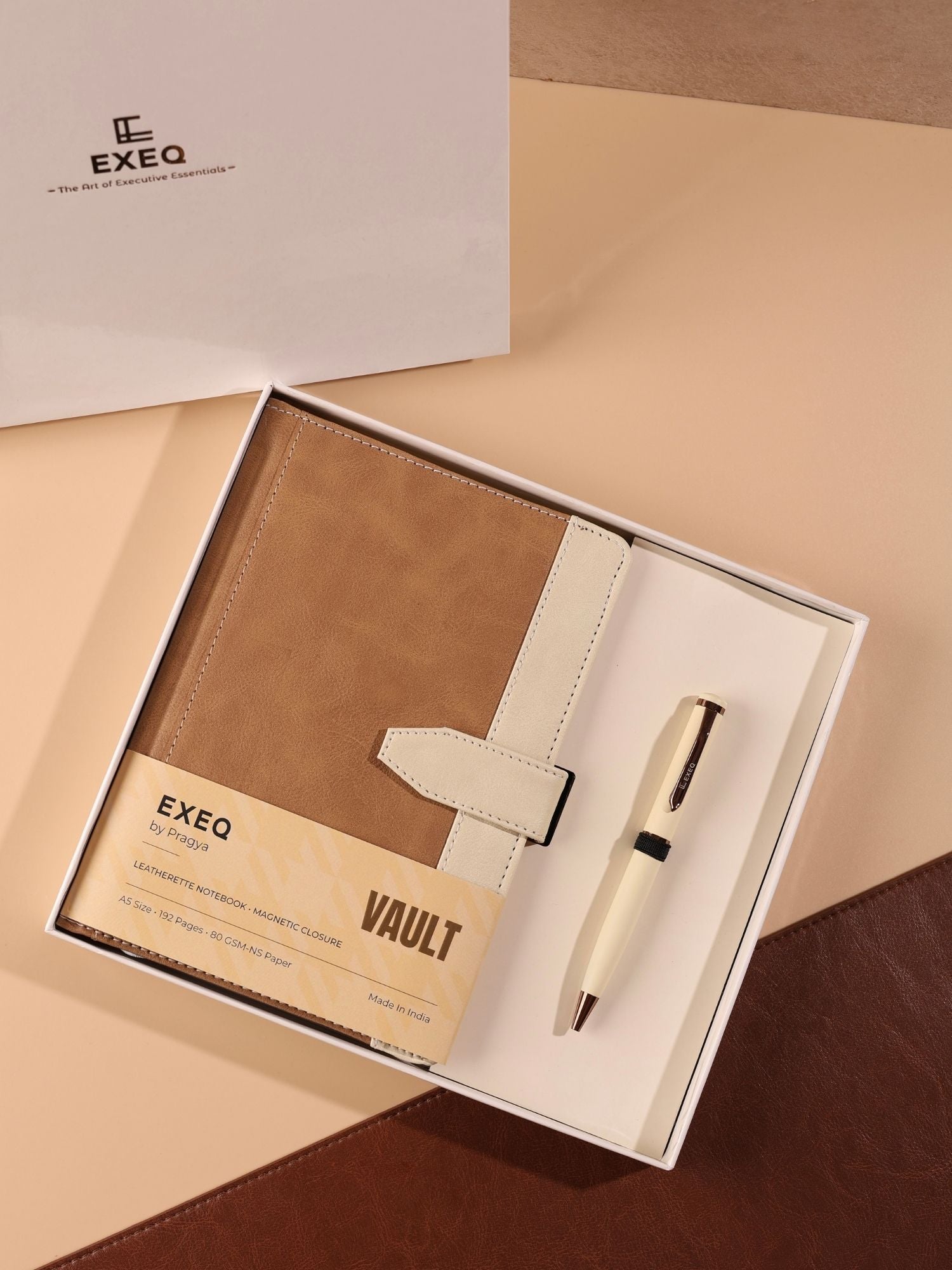Ivory Vault Notebook & Pen Combo Kit