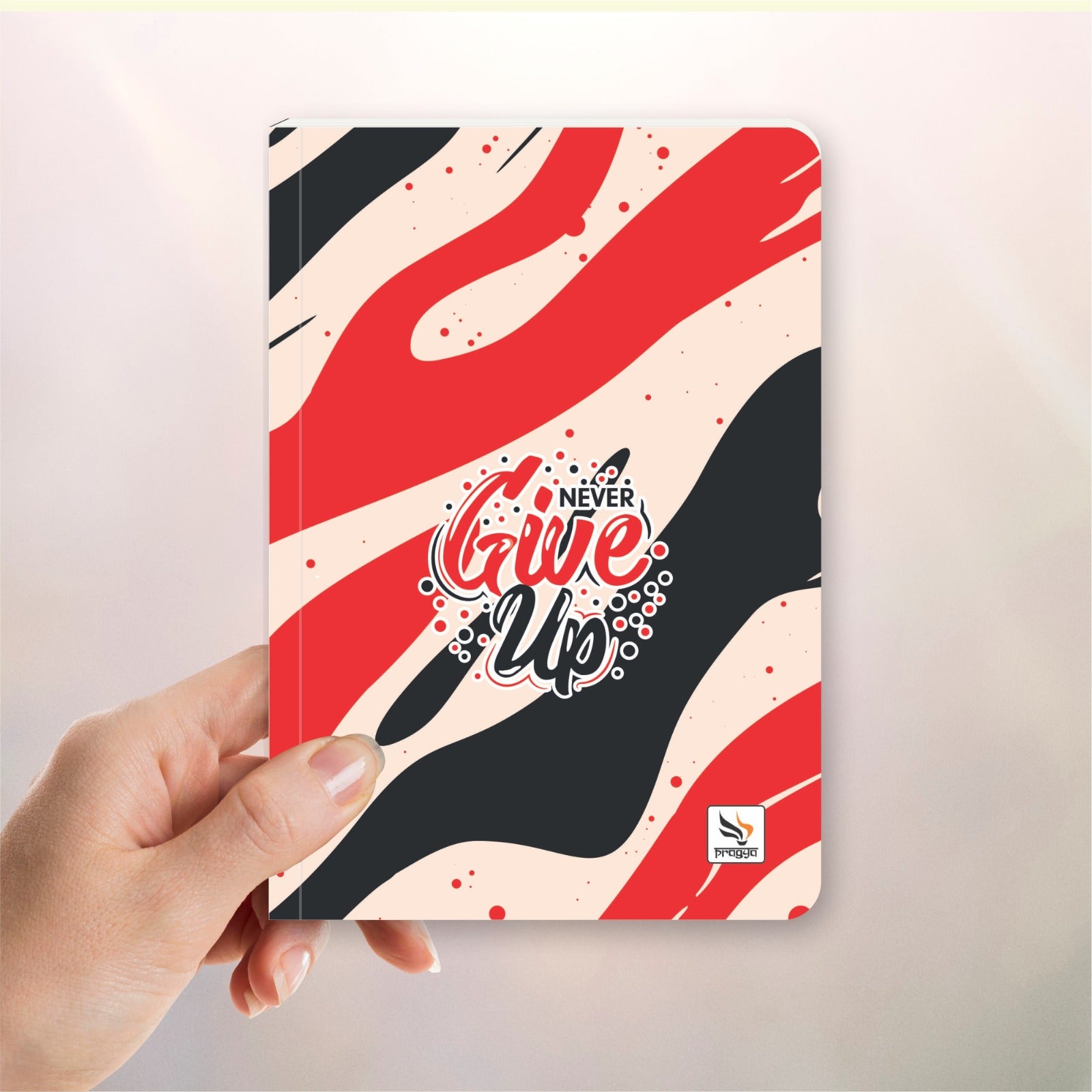 Pragya A5 Journal Notebook Set, 192 Pages, 80 GSM Single Ruled, Soft Cover Design with Printed Effects, Pack of 2