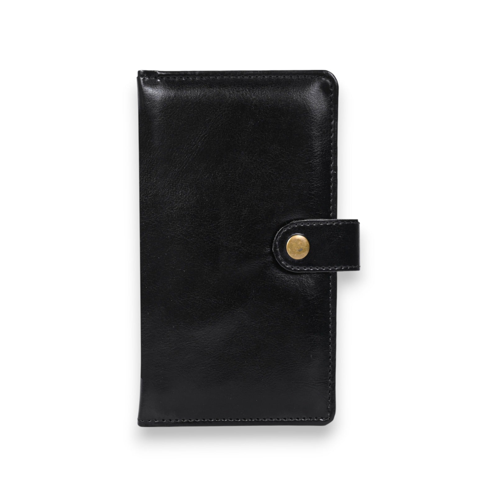 Pragya Leatherette Travel Wallet Organizer with Travel Notebook & Secure Button Strap | Multi-Pocket for Cards, ID, Passport & Coins