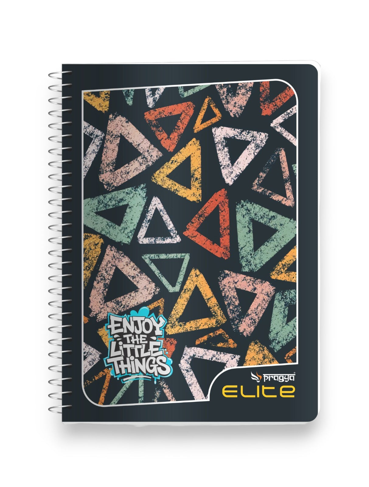 Pragya Elite A4 Spiral Notebook 300 Pages | Extra Durable Soft Cover with Metallic Texture & Vibrant Design | Spiral Binding for School Office College Writing Journal (Pack of 2)