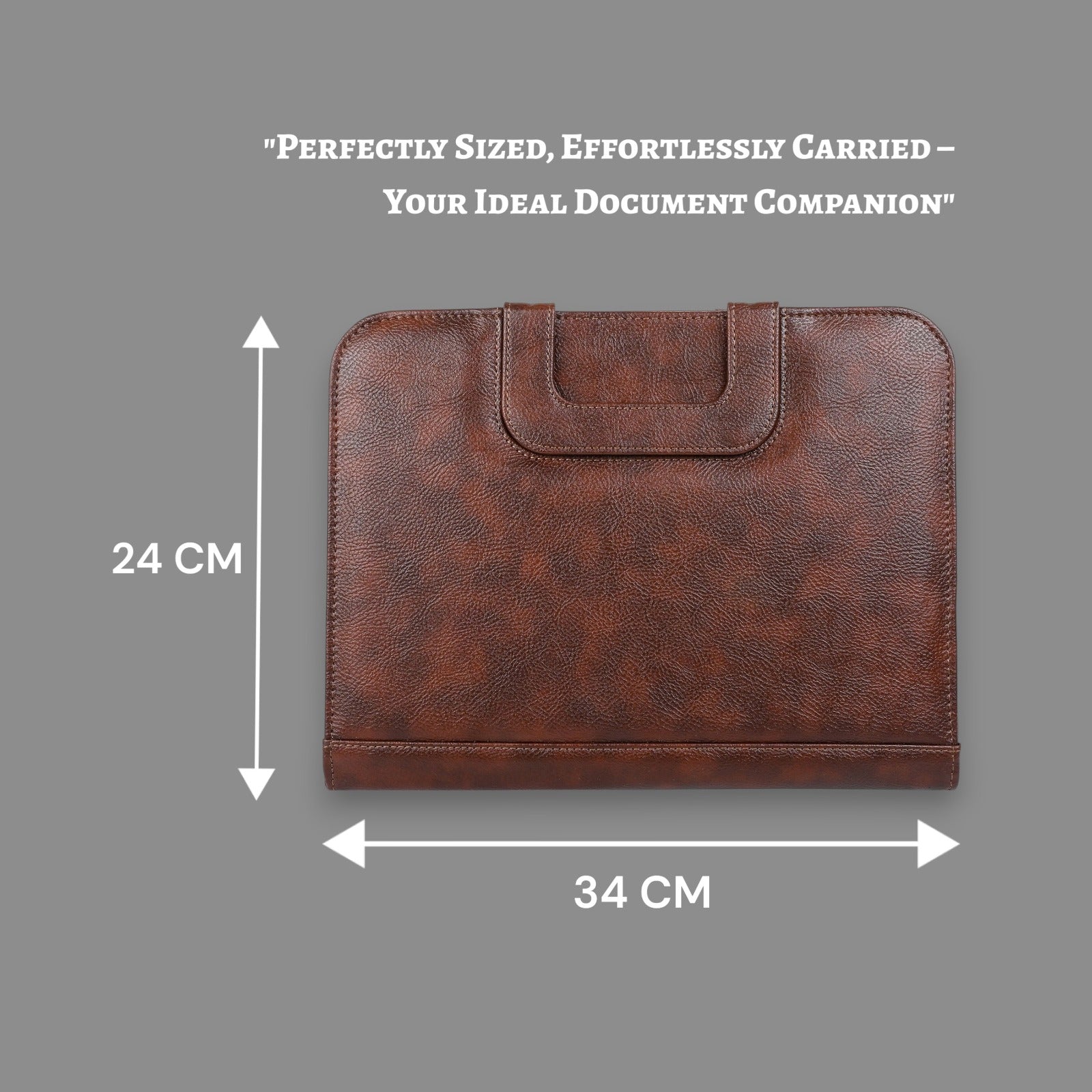 Pragya Leatherette Document Organizer Bag – Multipurpose File Folder with Notepad, Card Slots, Stationery Space & Magnetic Handles