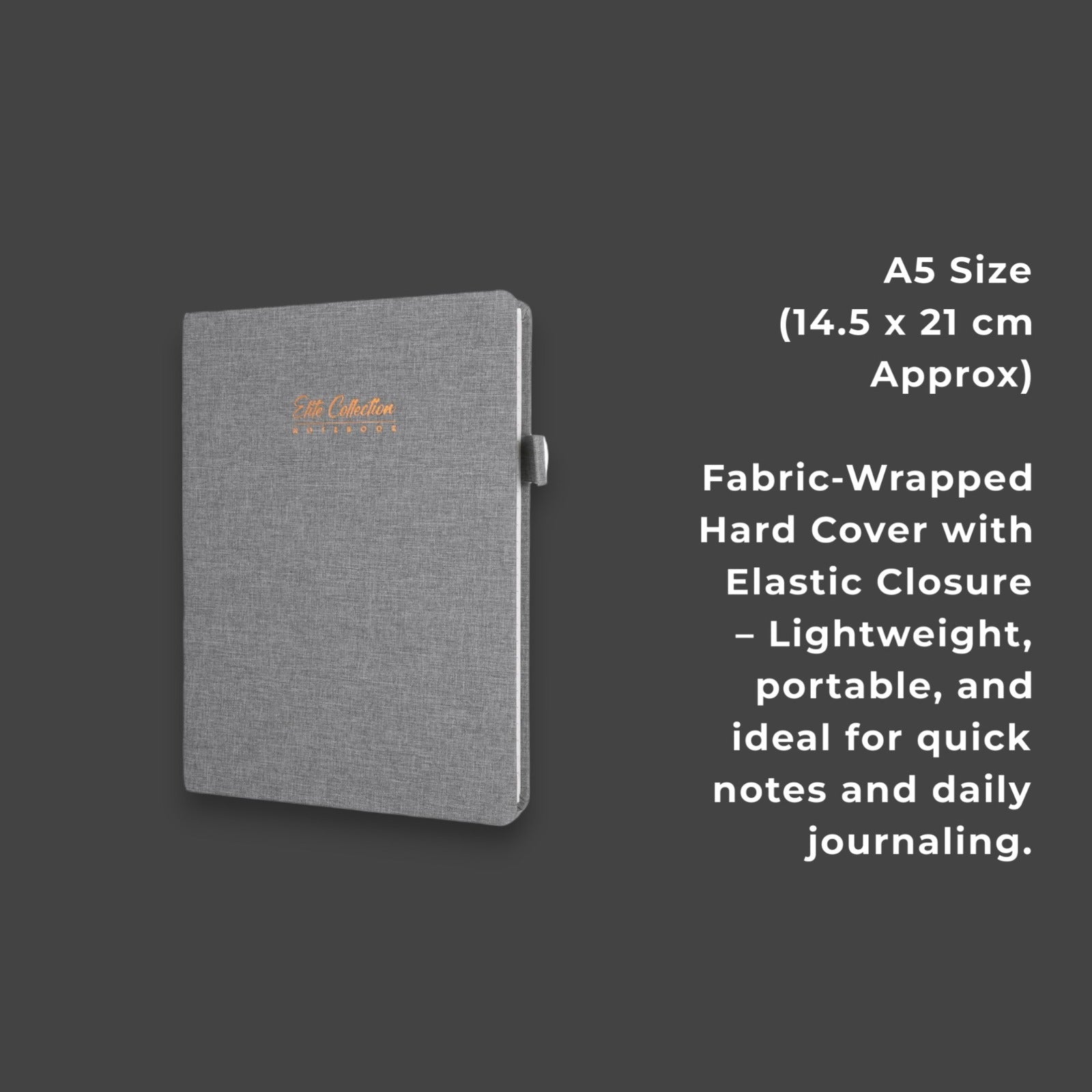 Pragya Classic Diary Notebook | Canvas Finish Hard Cover | 192 Pages | 80 GSM Natural Shade Paper