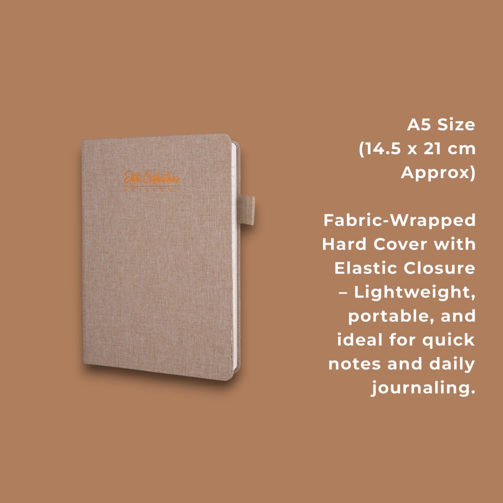 Pragya Classic Diary Notebook | Canvas Finish Hard Cover | 192 Pages | 80 GSM Natural Shade Paper