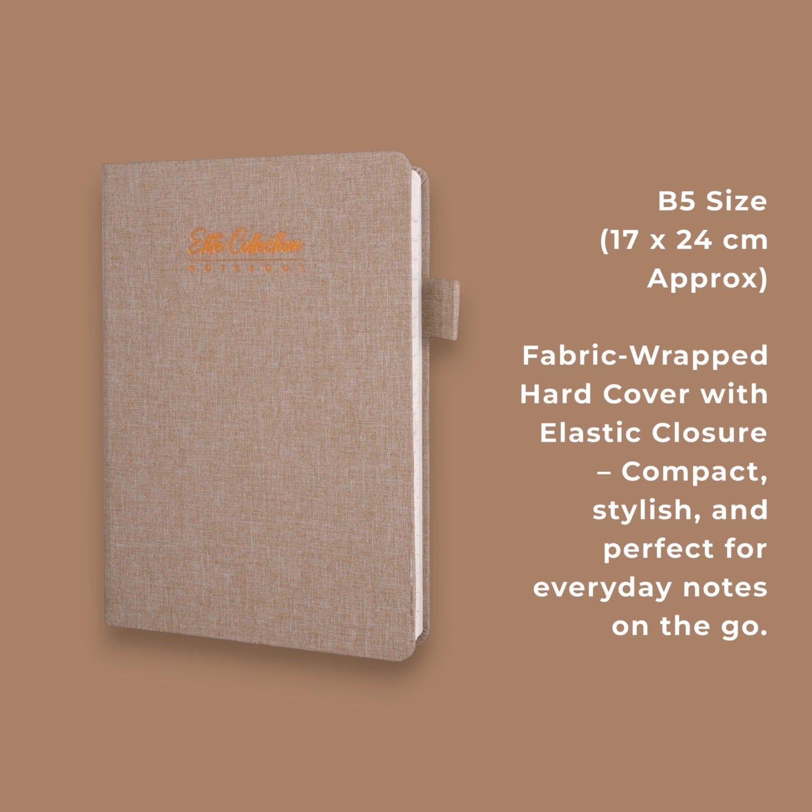 Pragya Classic Diary Notebook | Canvas Finish Hard Cover | 192 Pages | 80 GSM Natural Shade Paper