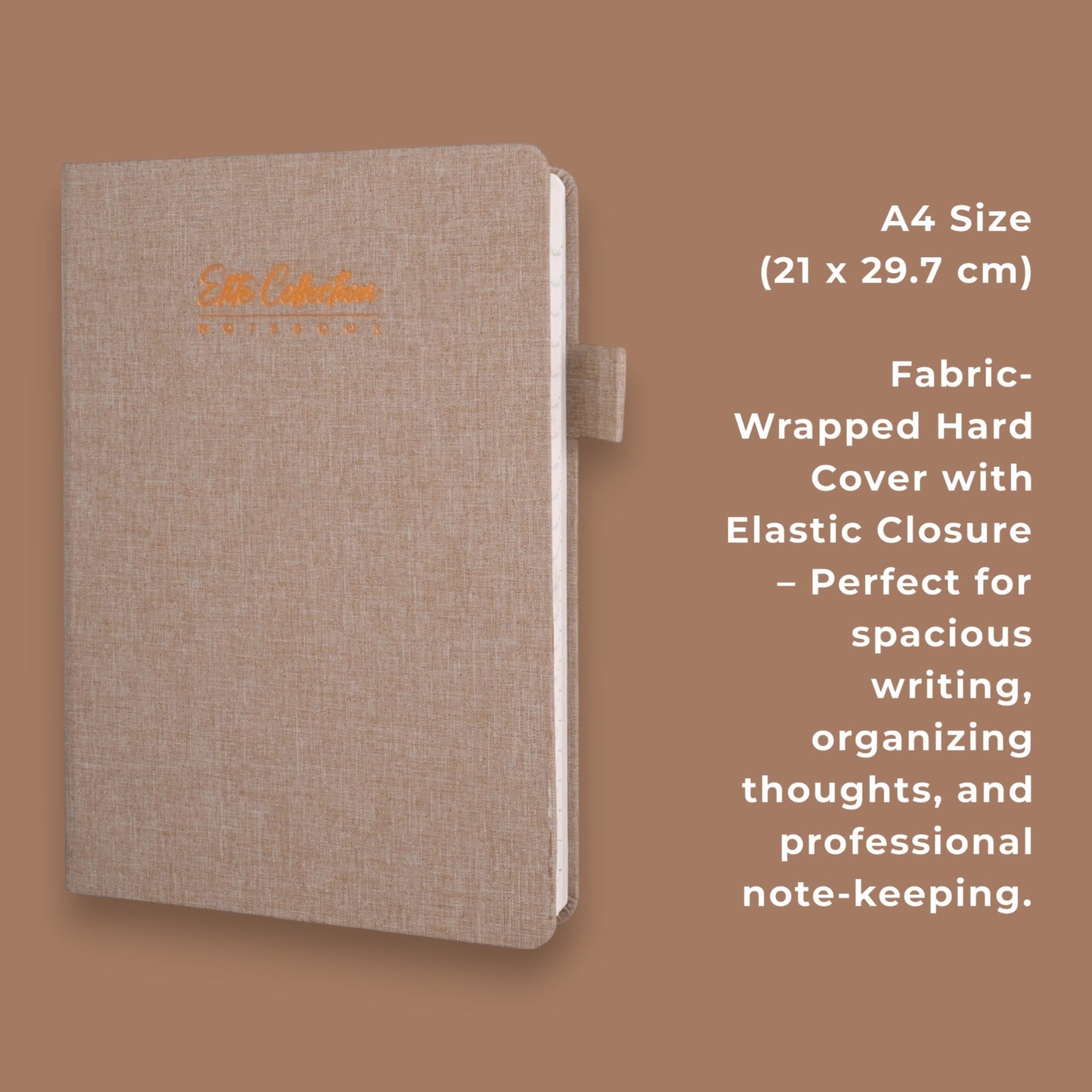 Pragya Classic Diary Notebook | Canvas Finish Hard Cover | 192 Pages | 80 GSM Natural Shade Paper