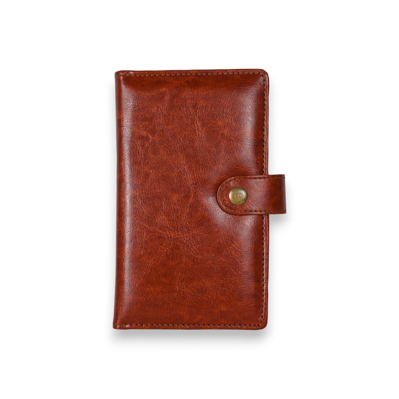 Pragya Leatherette Travel Wallet Organizer with Travel Notebook & Secure Button Strap | Multi-Pocket for Cards, ID, Passport & Coins