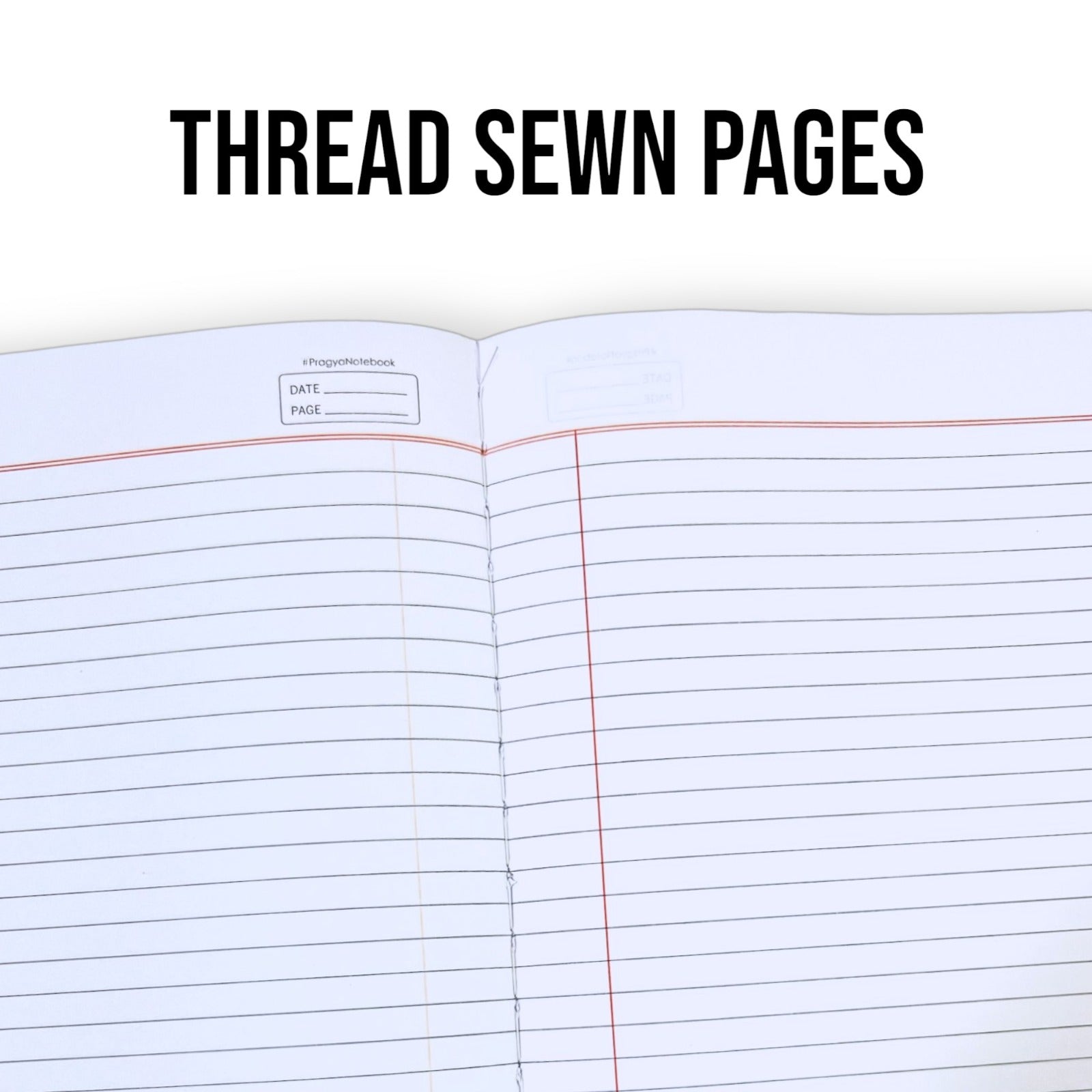Pragya Pro Series | Thread Sewn Long Notebook - 72 Pages | Single Line | A4 - 29.7cm X 21.0cm | Pack Of 6 Notebooks | Long Size Ruled Notebooks for School Students (72 PAGES)
