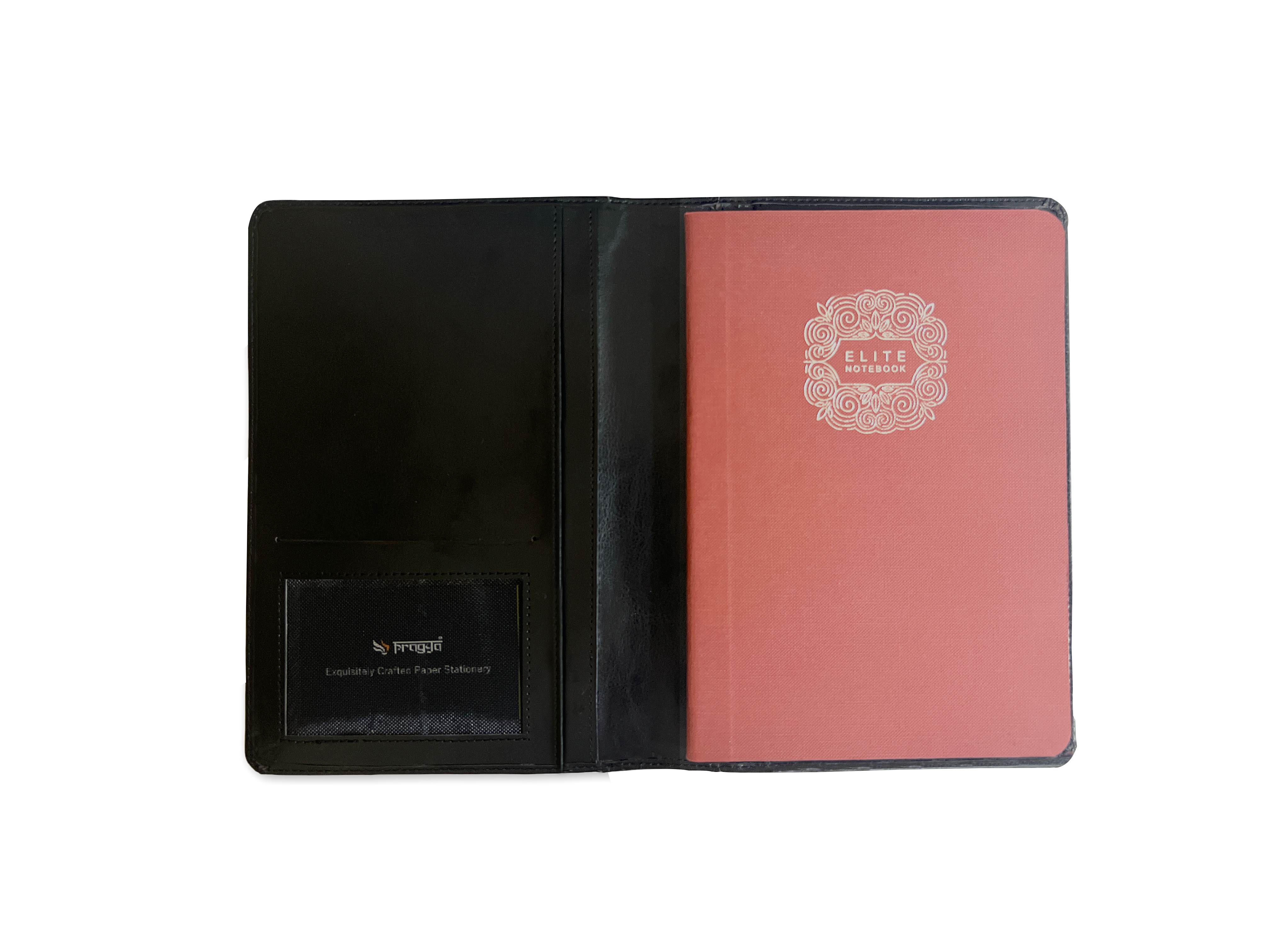 Pragya Elite Collection Soft Leatherette Personal Organizer with Refillable A5 Notepad – Multi-Pocket Design for Cards, IDs & Notes – Compact & Stylish Office and Travel Companion