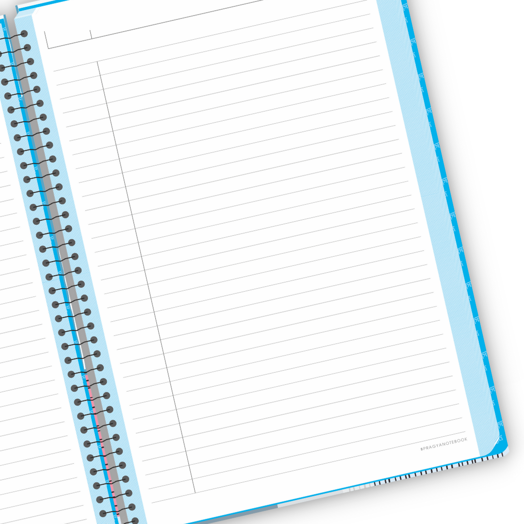Pragya 1-Subject B5 Notebook (200 Pages, Ruled) Hard Case Cover  |  Pack of 2