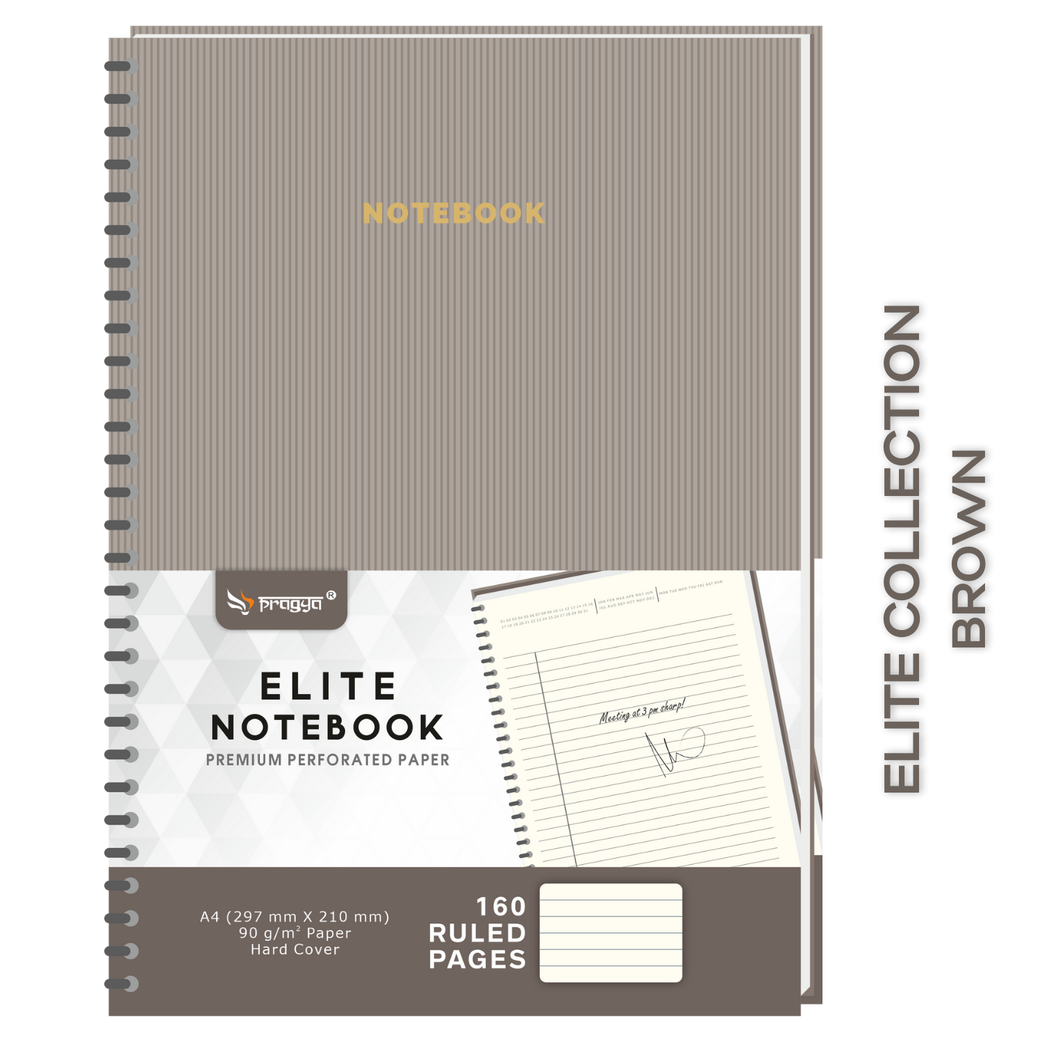 brown notebook