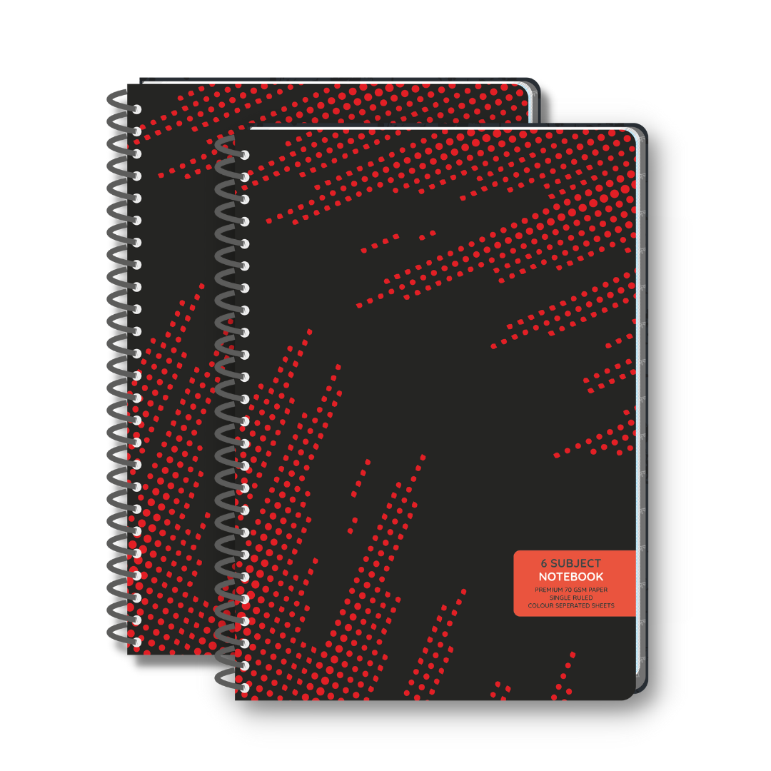 Pragya 6-Subject B5 Notebook (300 Pages, Ruled) Elite Collection Hard Cover  |  Pack of 2