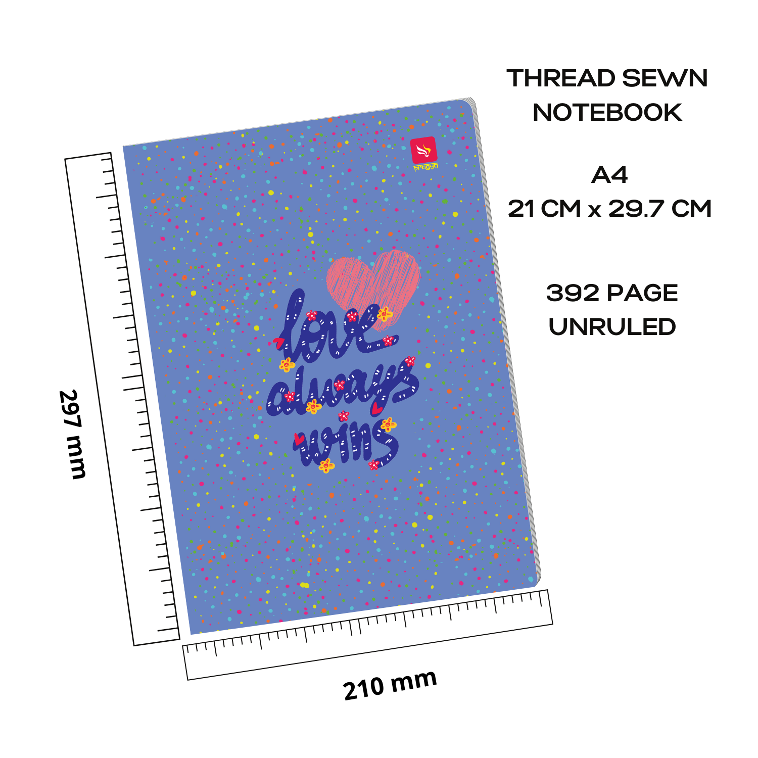 unruled notebook