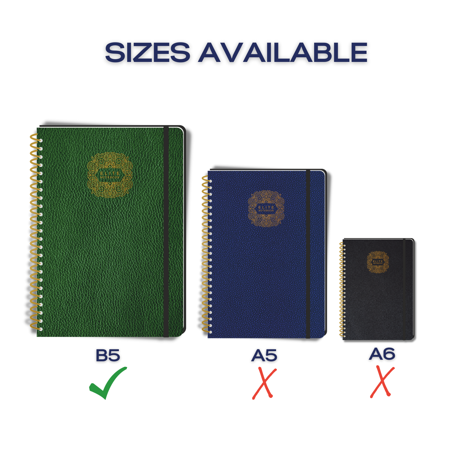 Pragya Executive Series | The Golden Spiral Executive Wirebound Notebook | B5 (17.6 CM x 25 CM) | 80 GSM | 160 Pages, Single Ruled | Leatherette Cover | Single Ruled | Pack of 3 with assorted colours