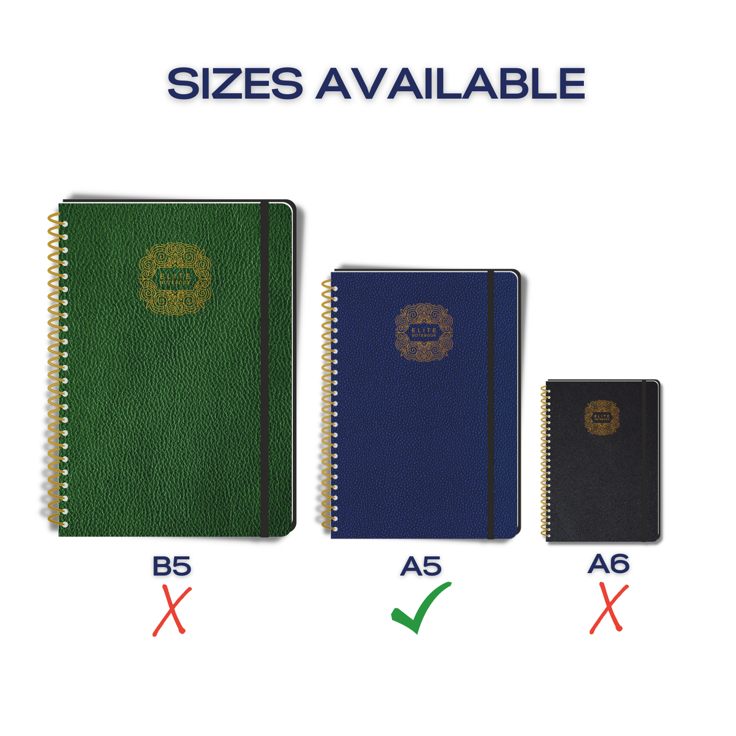 Pragya Executive Series | The Golden Spiral Executive Wirebound Notebook | A5 (14.5 CM x 21 CM) | 80 GSM | 160 Pages, Single Ruled | Leatherette Cover | Single Ruled | Pack of 3 with assorted colours