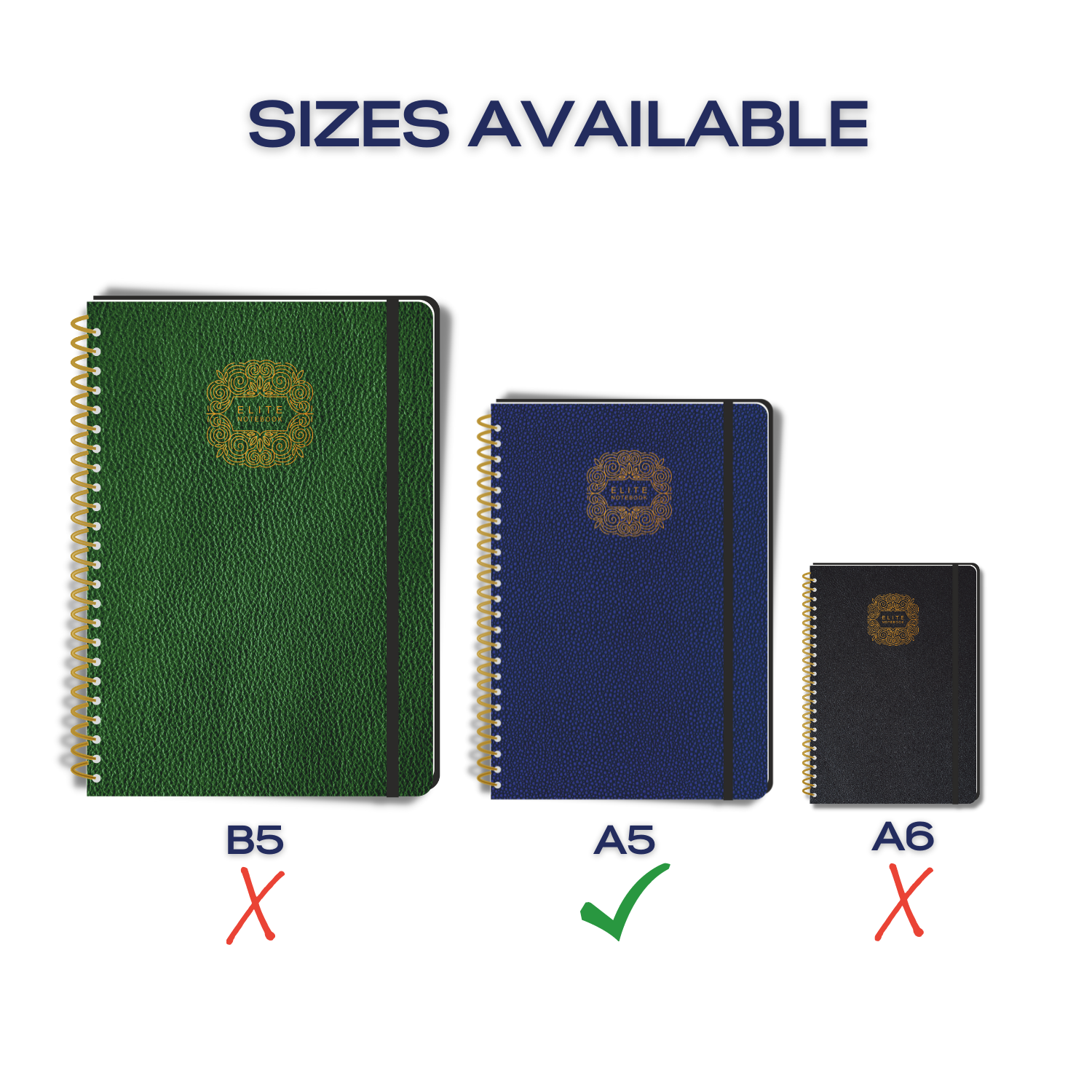 Pragya Executive Series | The Golden Spiral Executive Wirebound Notebook | A5 (14.5 CM x 21 CM) | 80 GSM | 160 Pages, Single Ruled | Leatherette Cover | Single Ruled | Pack of 3 with assorted colours