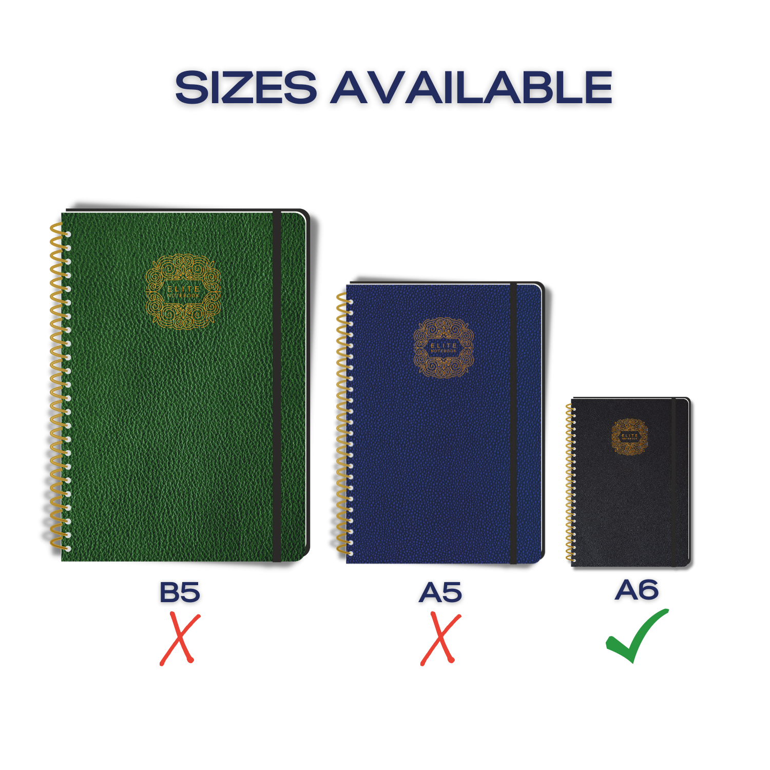 Pragya Executive Series | The Golden Spiral Executive Wirebound Notebook | A6 (10.5 CM x 14.5 CM) | 80 GSM | 160 Pages, Single Ruled | Leatherette Cover | Single Ruled | Pack of 3