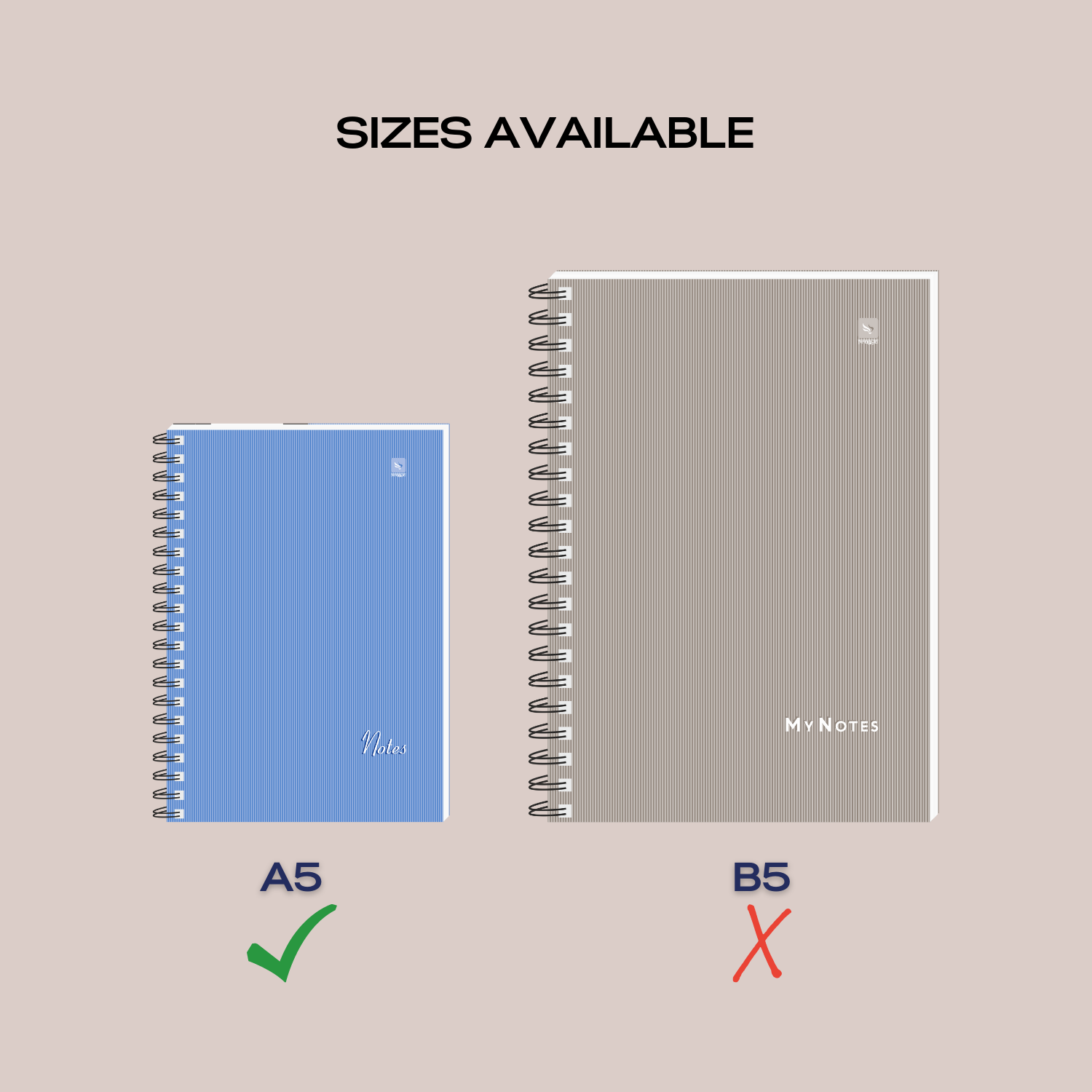 hardcover wirebound notebook