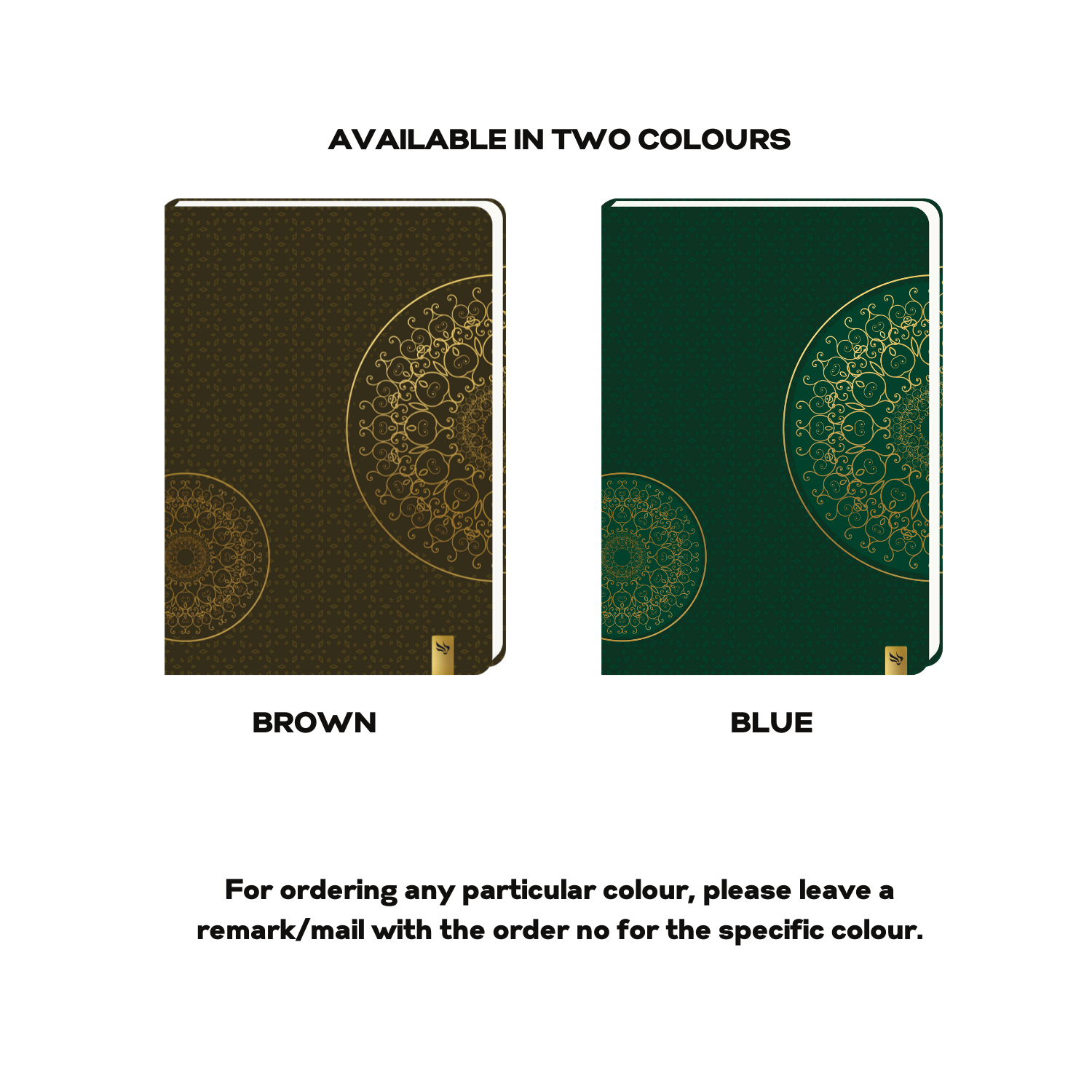 brown blue two colour