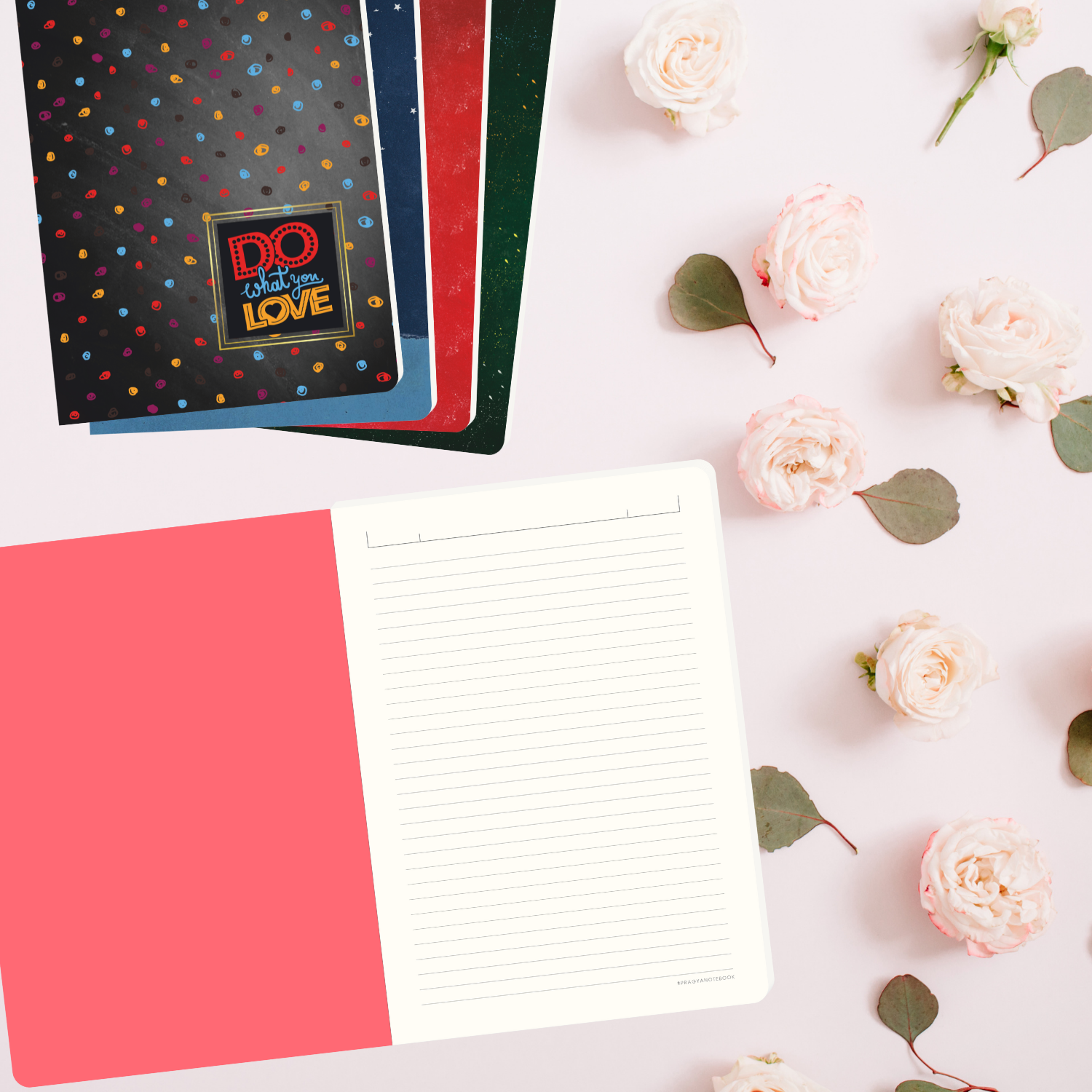 Pragya Journal B5 Notebook (120 Pages, Ruled/Plain) Thread Sewn | Pack of 3