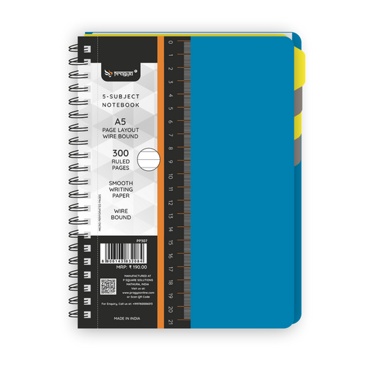 5 subject notebook