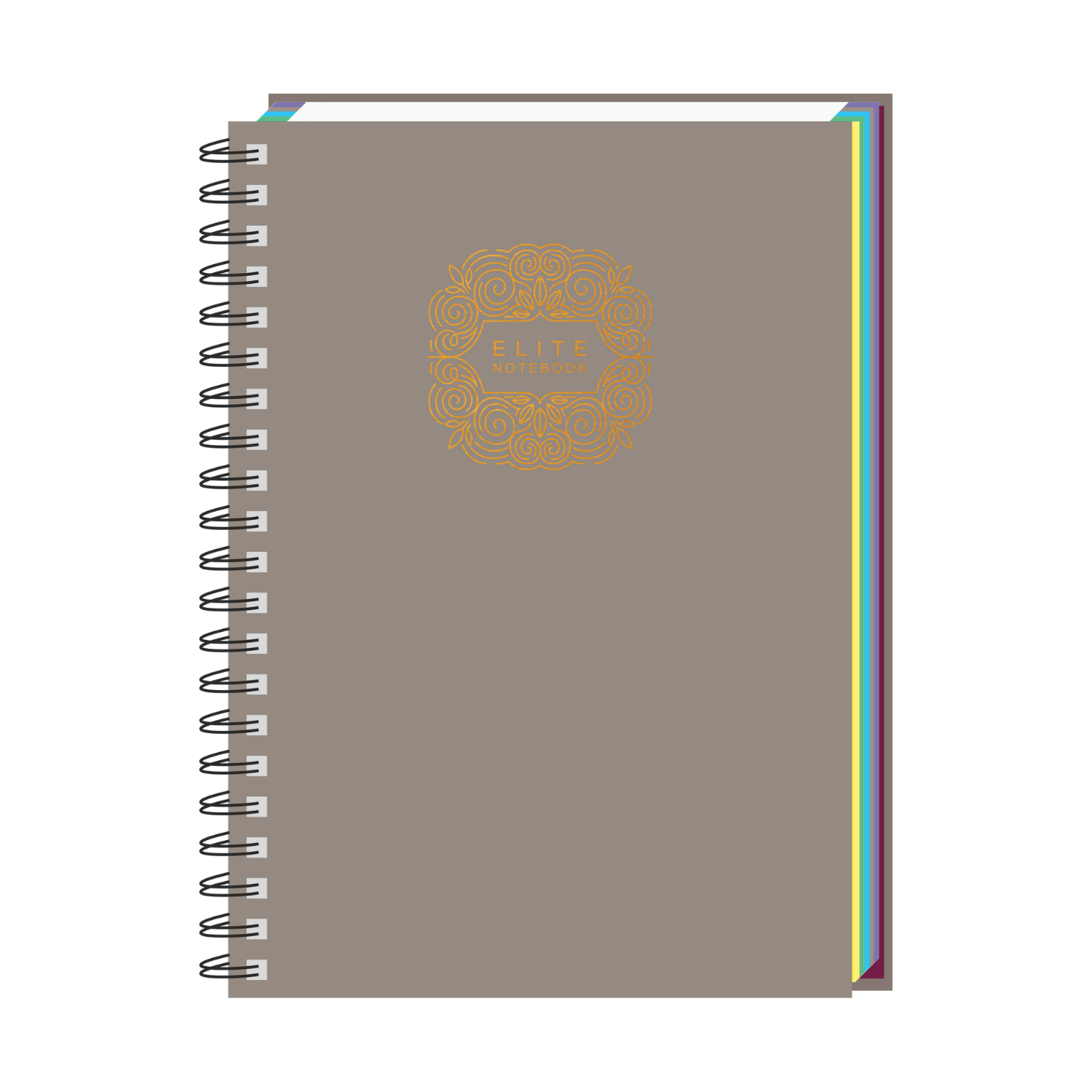 Pragya 4-Subject B5 Notebook (200 Pages, Ruled) Wire Bound - Color Coded  |  Pack of 3