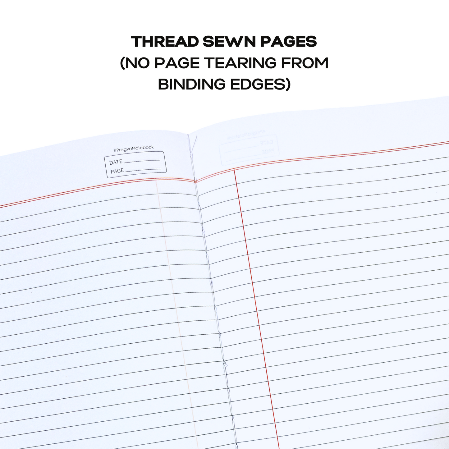 Pragya A4 Notebook (228 Pages, Ruled) Luxe Series Thread Sewn  |  Pack of 6