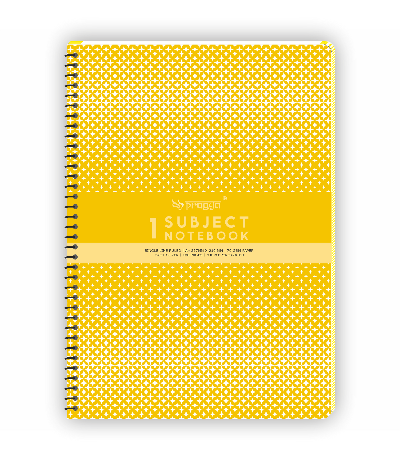 Pragya 1-Subject A4 Notebook (160 Pages, Ruled) Wire-Bound | Pack of 2