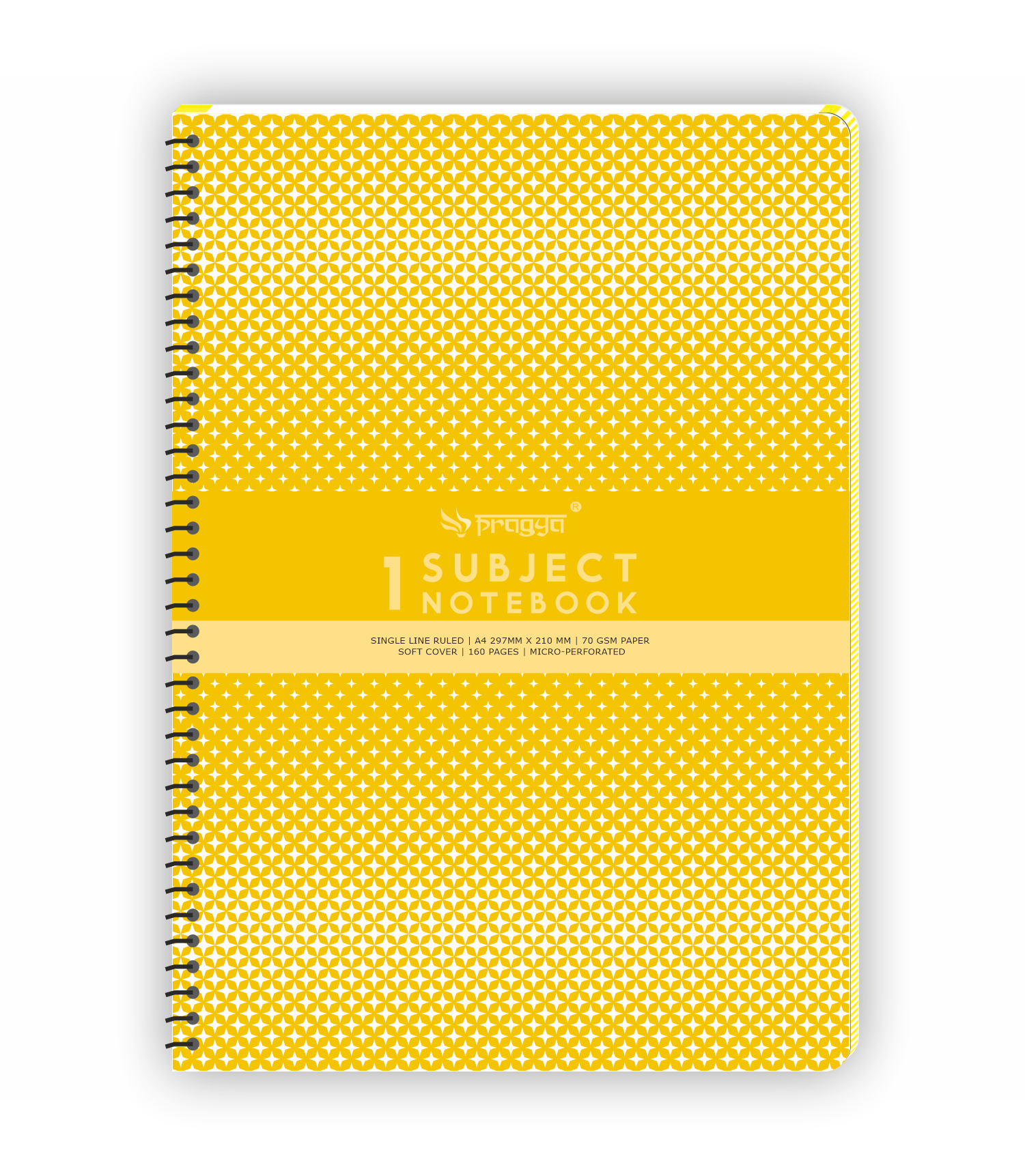 Pragya 1-Subject A4 Notebook (160 Pages, Ruled) Wire-Bound | Pack of 2